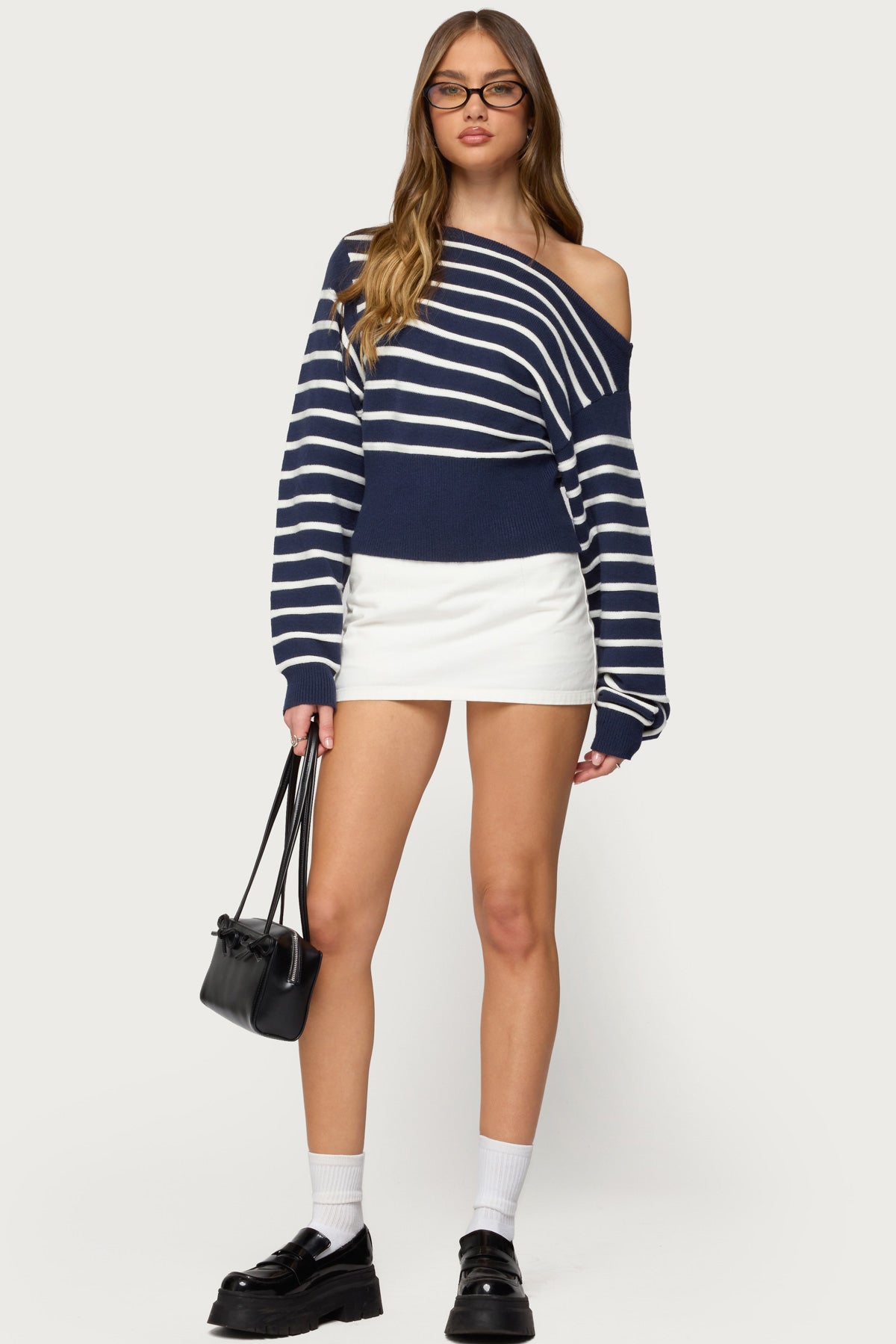 Mika Off Shoulder Oversized Sweater - Image 2