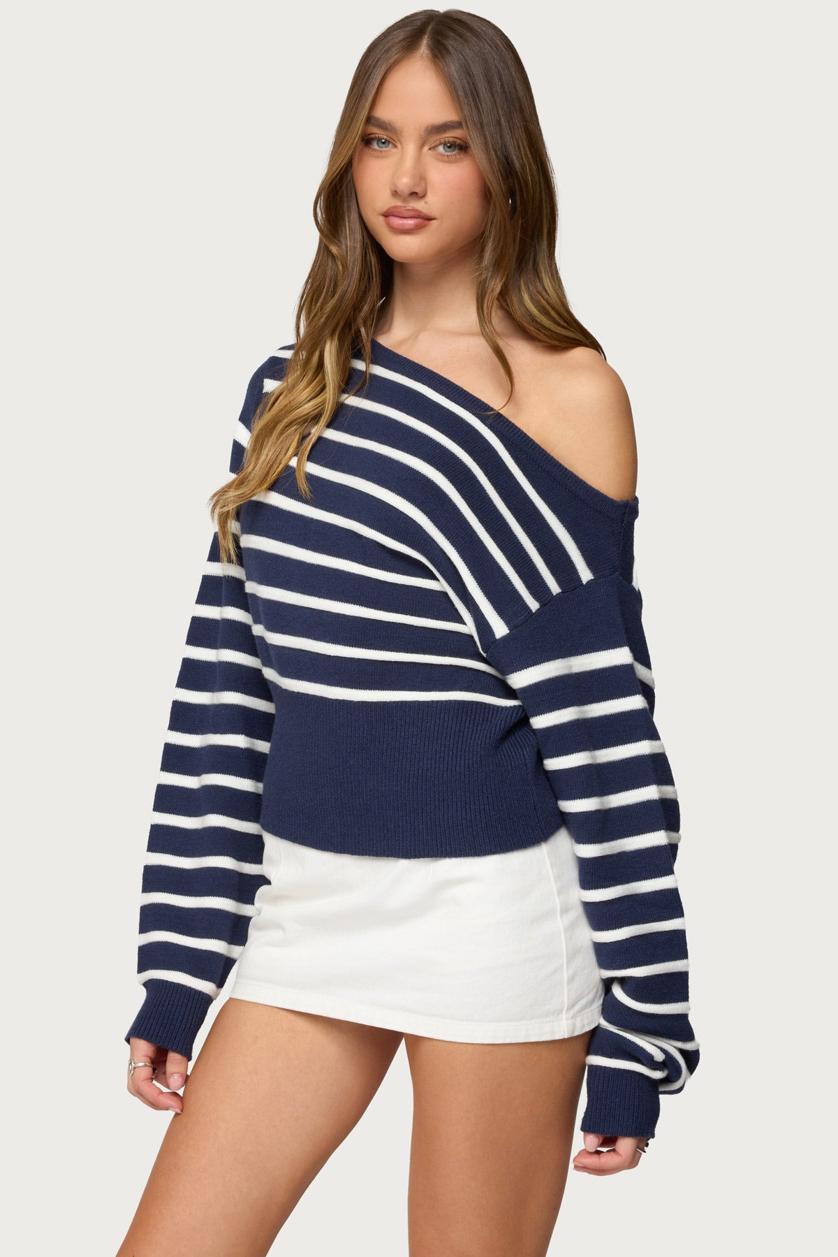 Mika Off Shoulder Oversized Sweater - Image 3