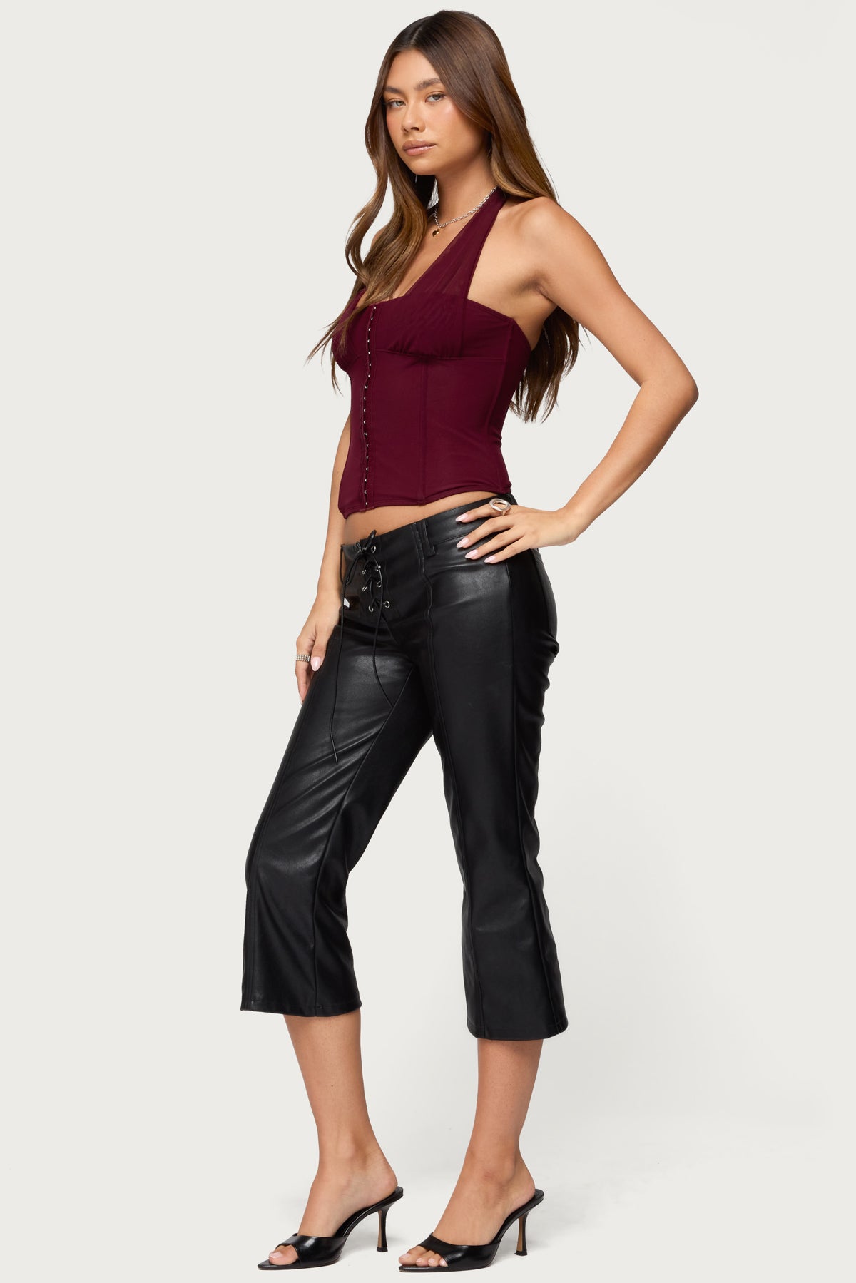 Rosalina Mesh Halter Corset - Image 3