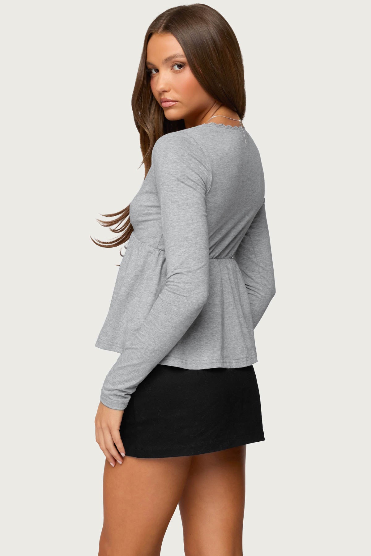 Kenzie Long Sleeve Babydoll Top - Image 5