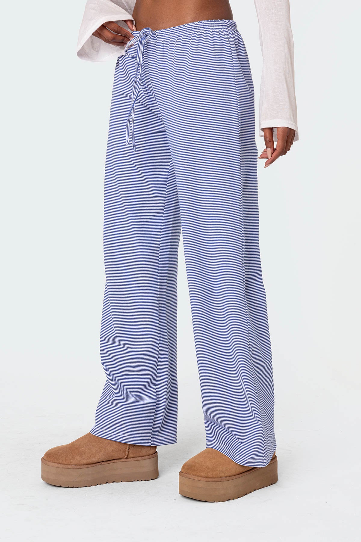 Olivia Striped Loose Fit Pants - Image 3
