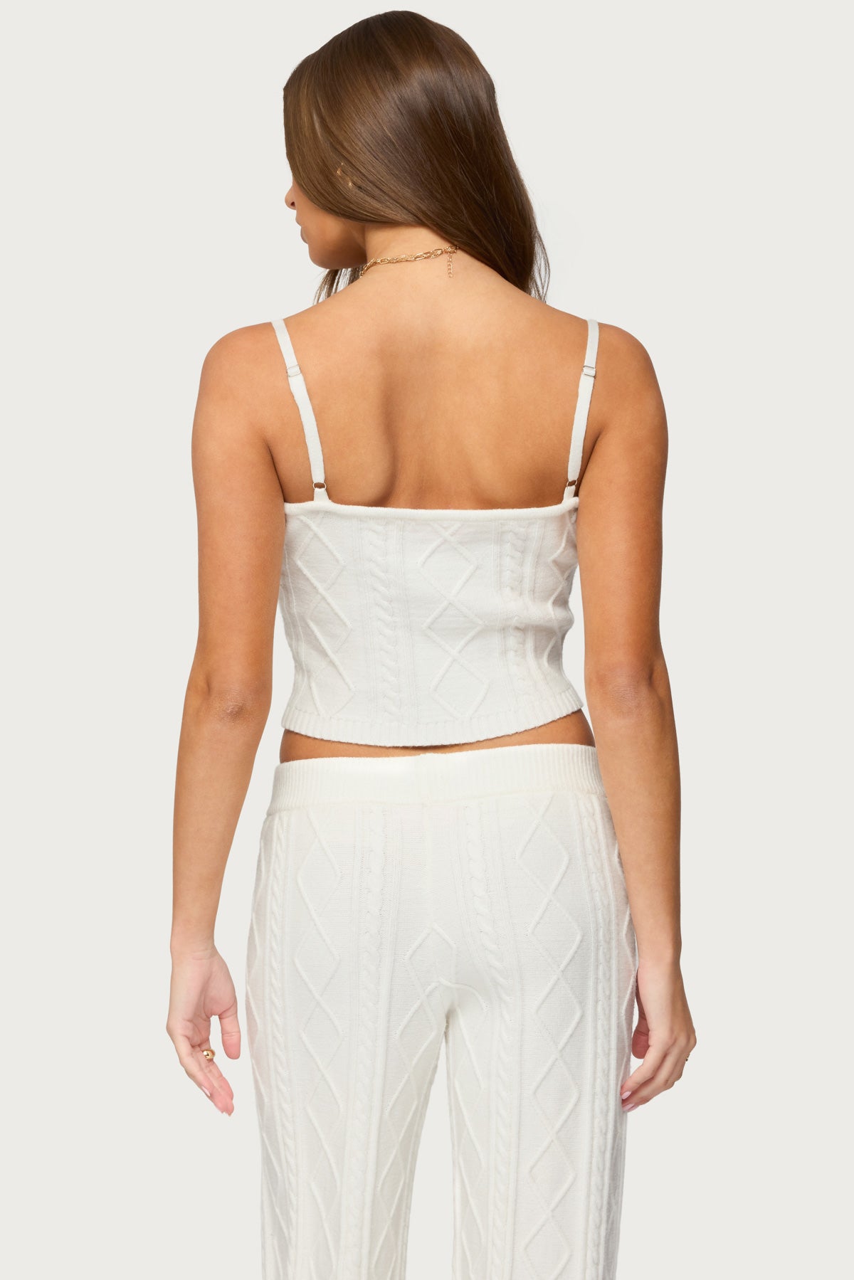 Louise Cable Knit Tank Top - Image 4