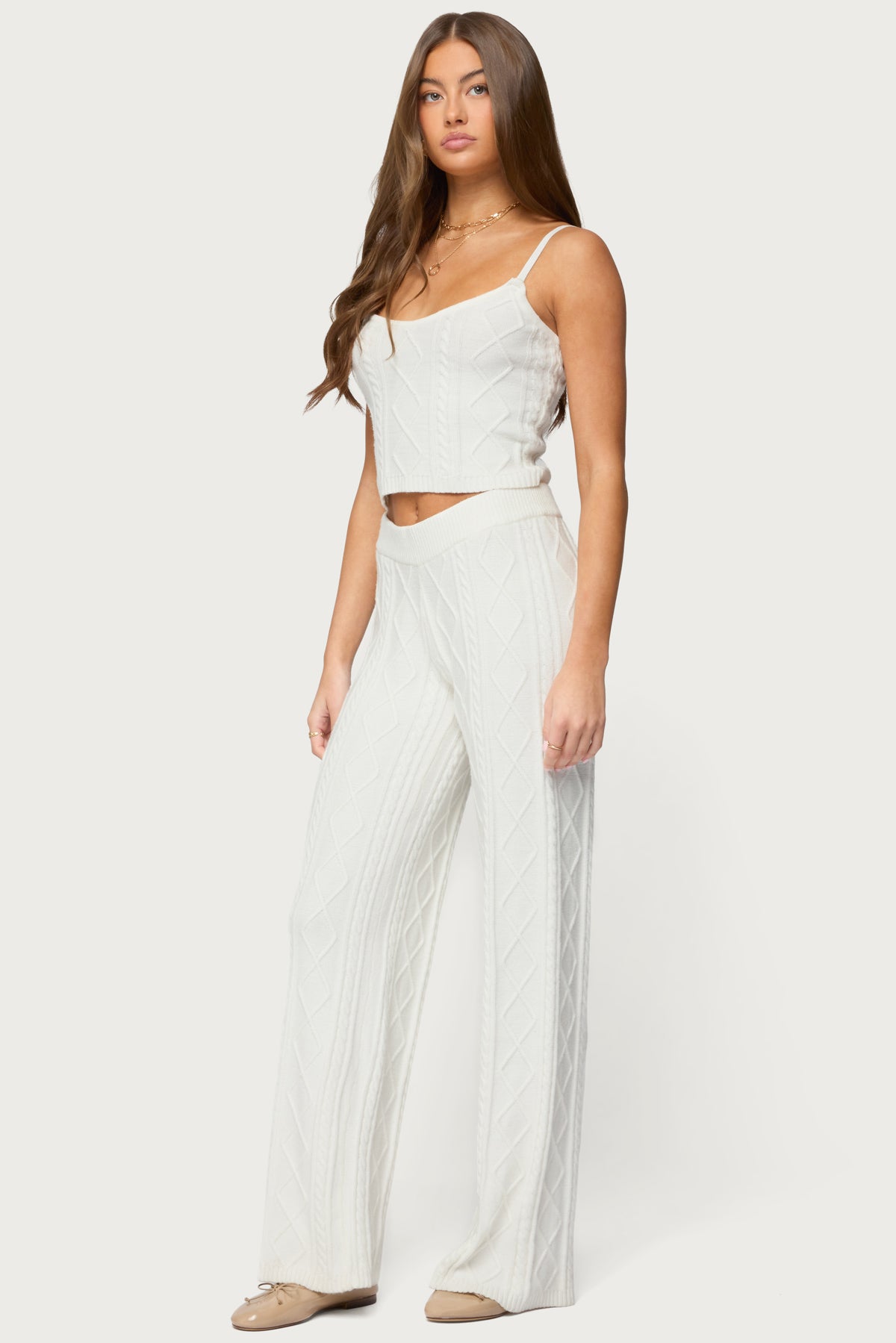 Louise Cable Knit Tank Top - Image 5