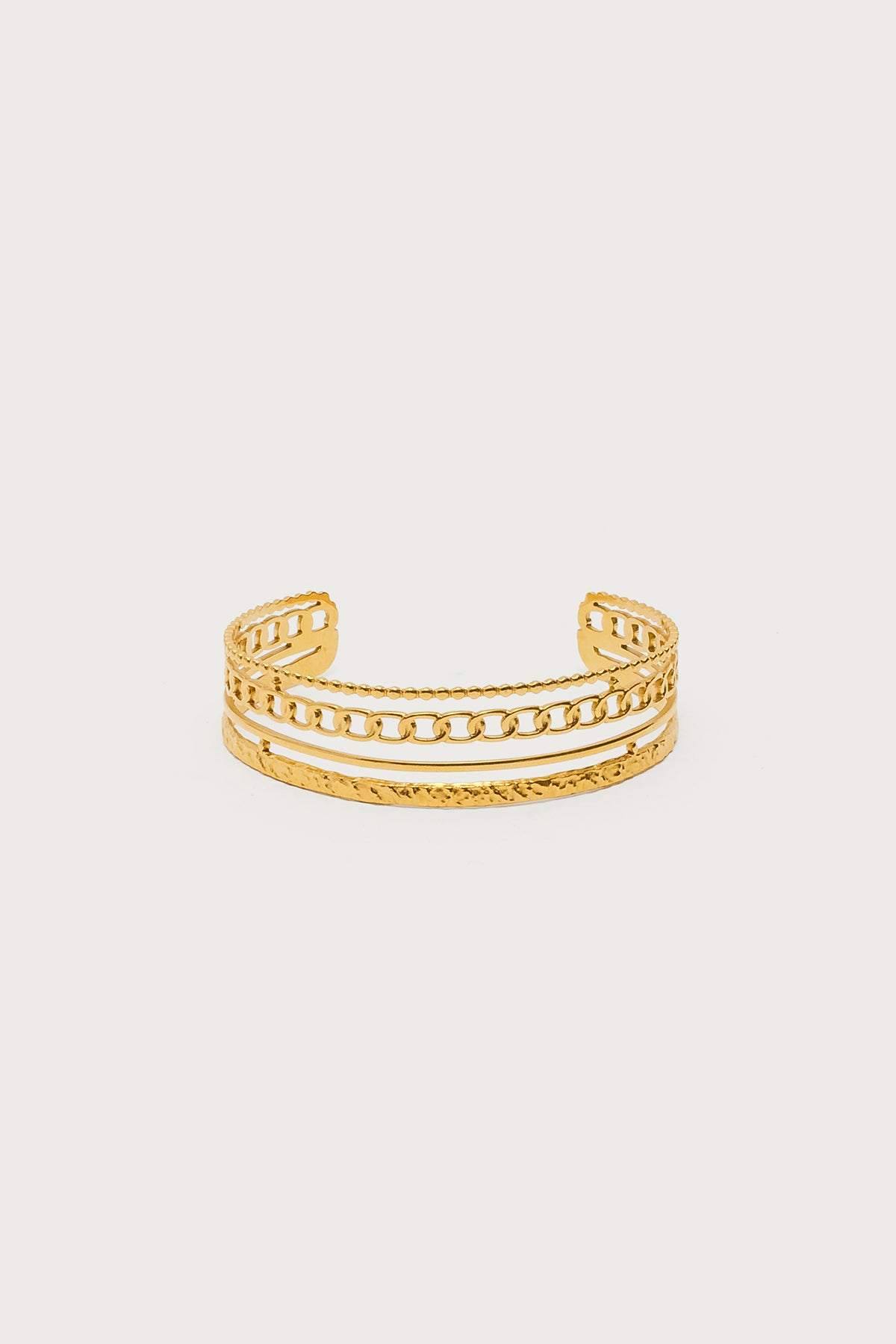 Layered Mixed Arm Cuff - Image 2