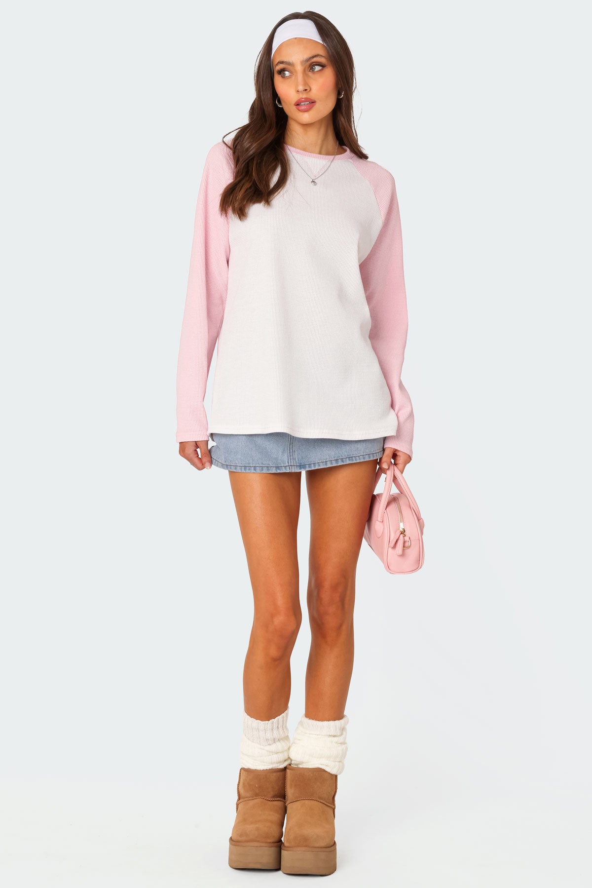 Me Time Oversized Waffle Top - Image 5