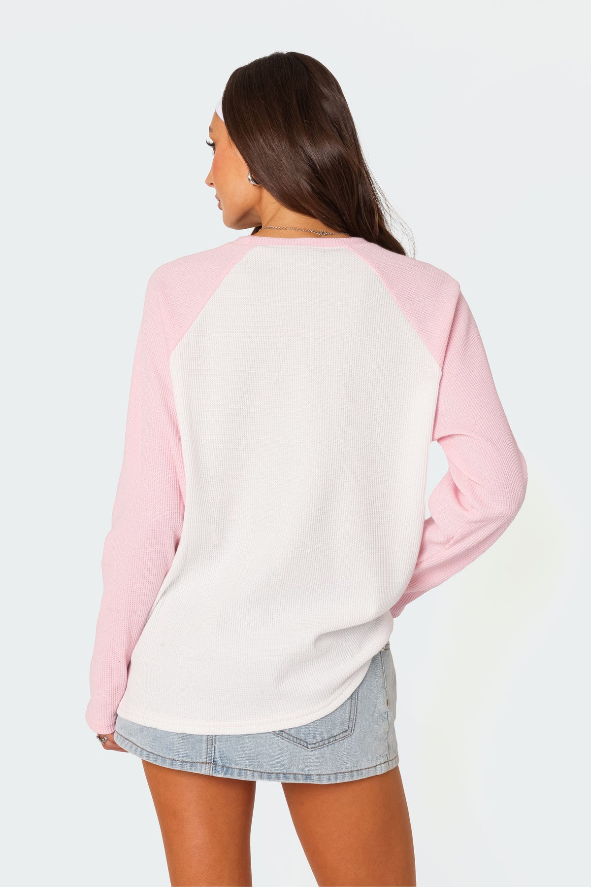 Me Time Oversized Waffle Top - Image 4