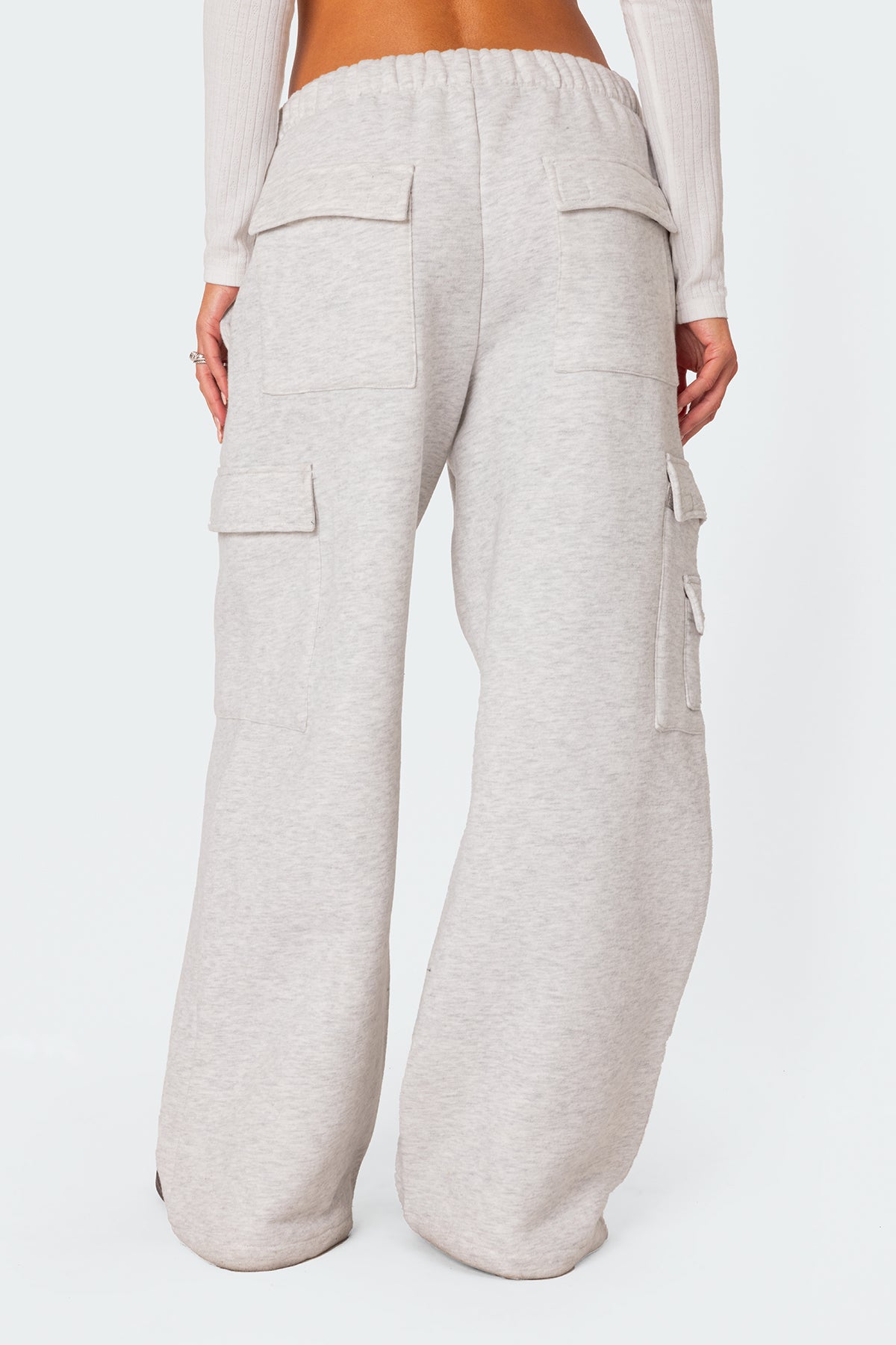 Wide Leg Cargo Sweatpants - Image 4