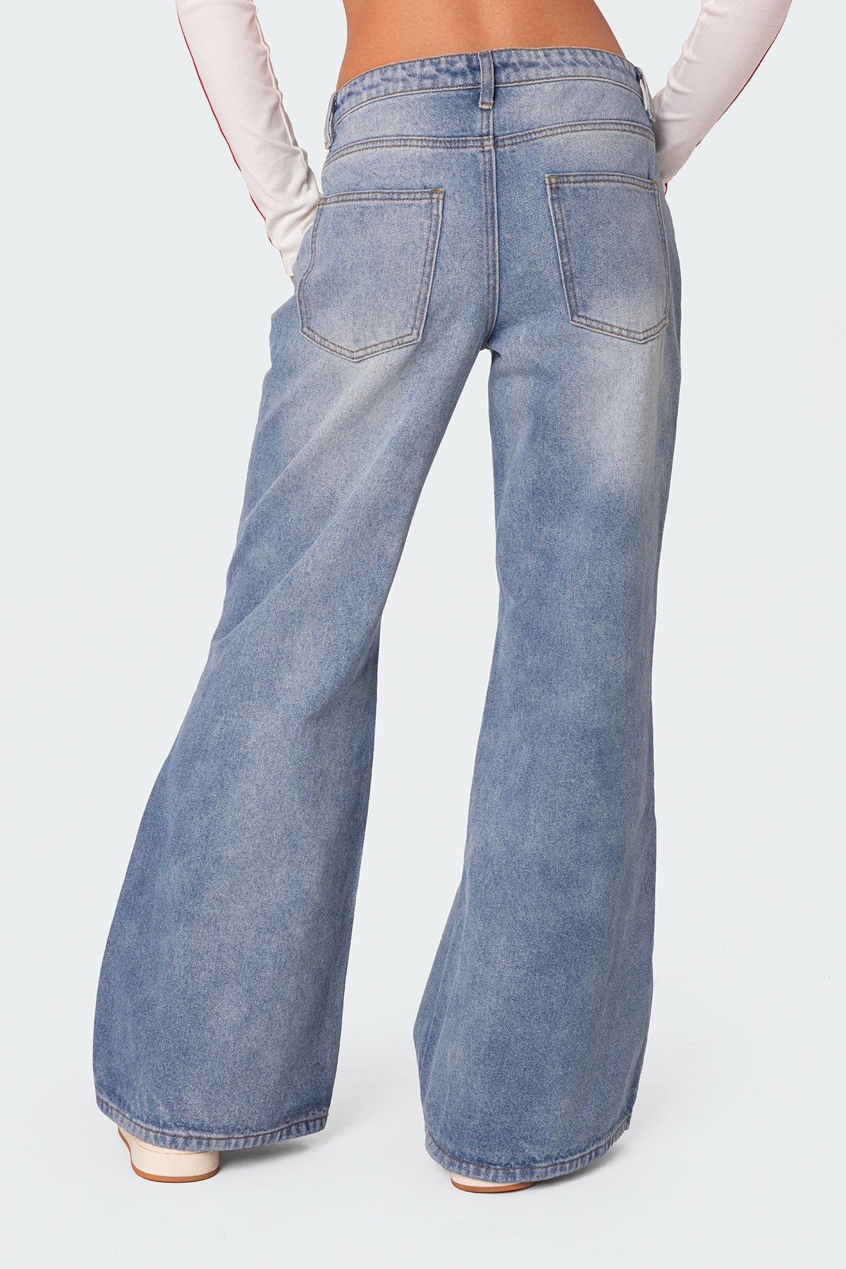 Low Rise Bootcut Jeans - Image 4