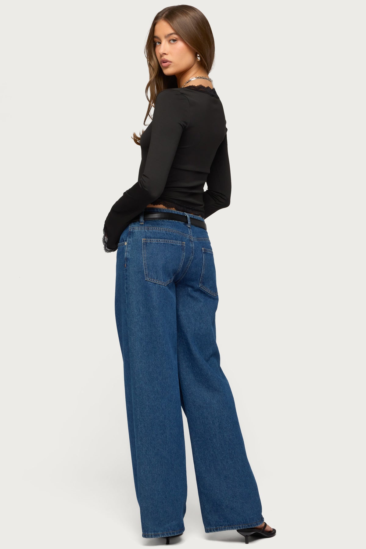 Kailin Lacey Flared Sleeve Top - Image 5