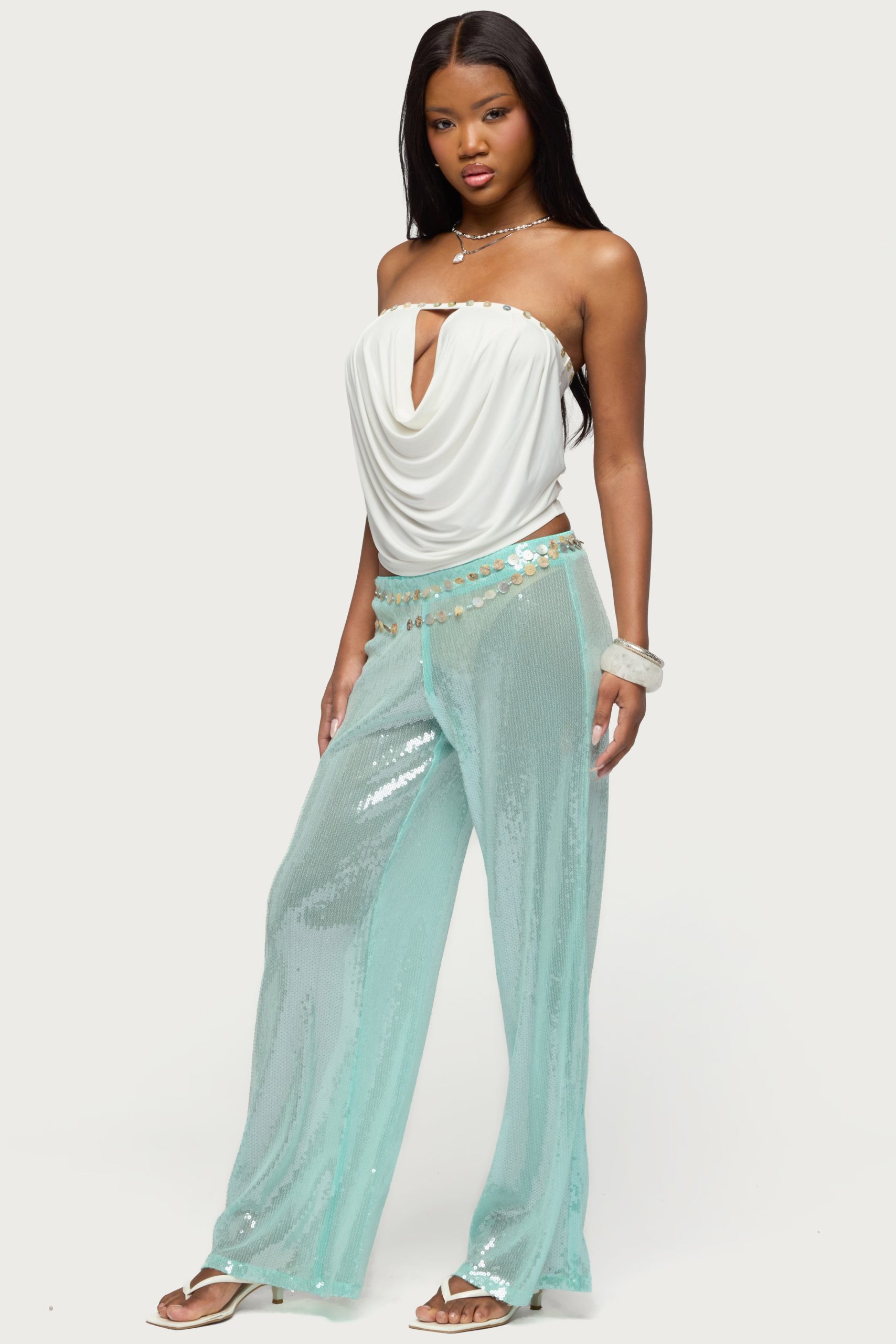 Avalee Sequin Wide Leg Pants - Image 3