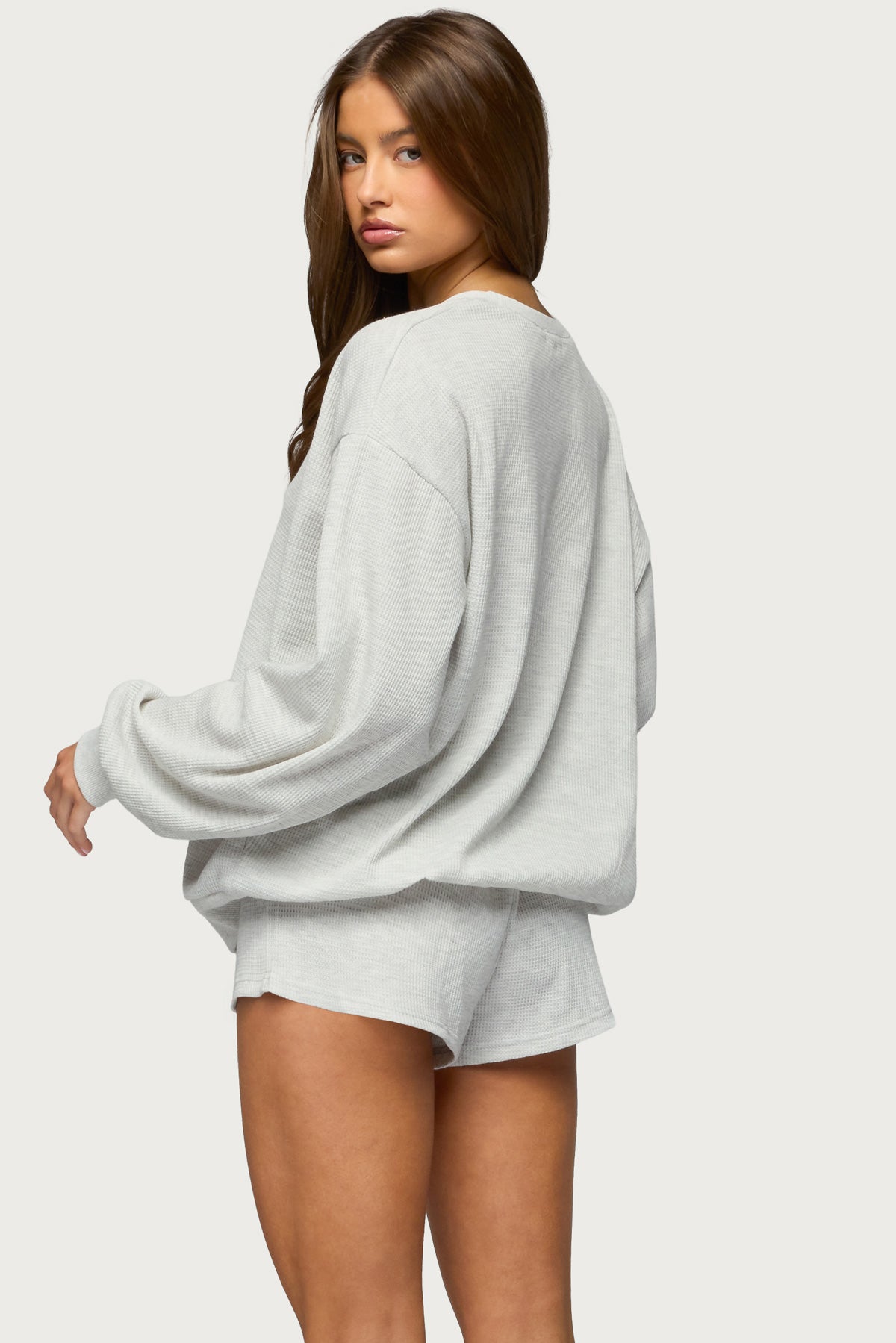 Baila Waffle Henley Top - Image 5