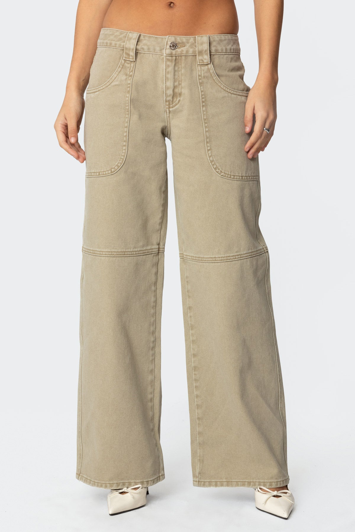 Morgan Low Rise Baggy Carpenter Jeans - Image 2