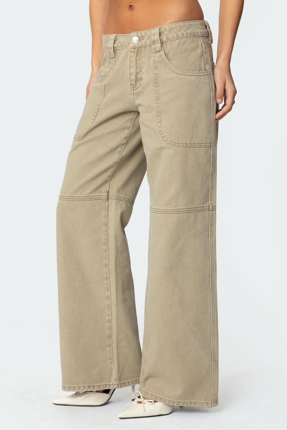Morgan Low Rise Baggy Carpenter Jeans - Image 4
