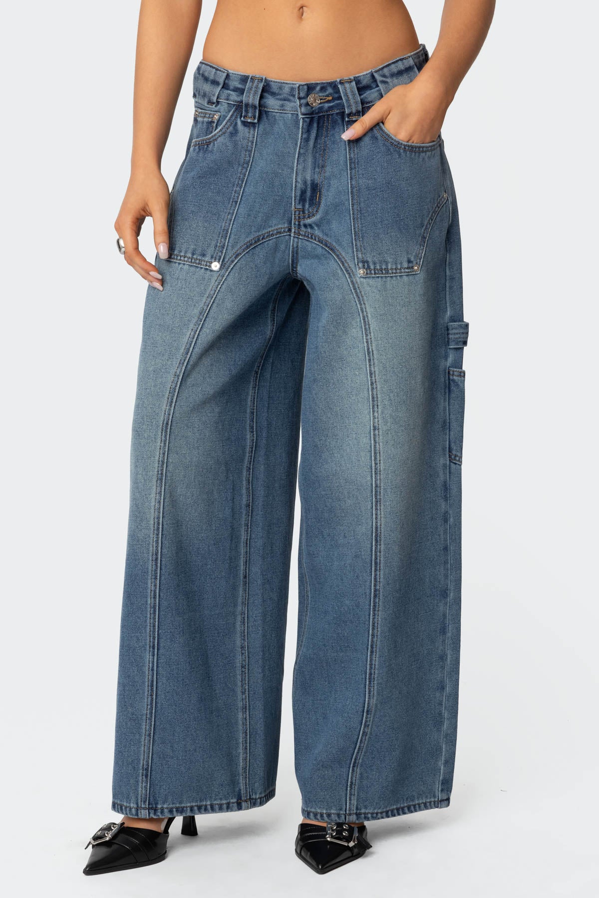 Tal Low Rise Baggy Carpenter Jeans - Image 2