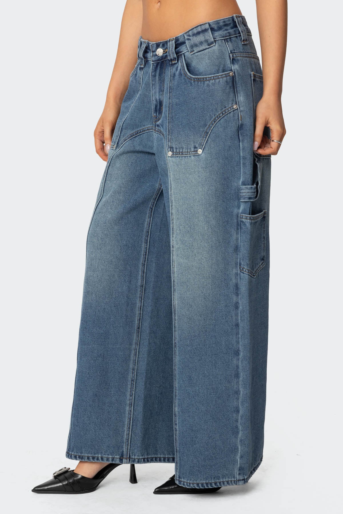 Tal Low Rise Baggy Carpenter Jeans - Image 3