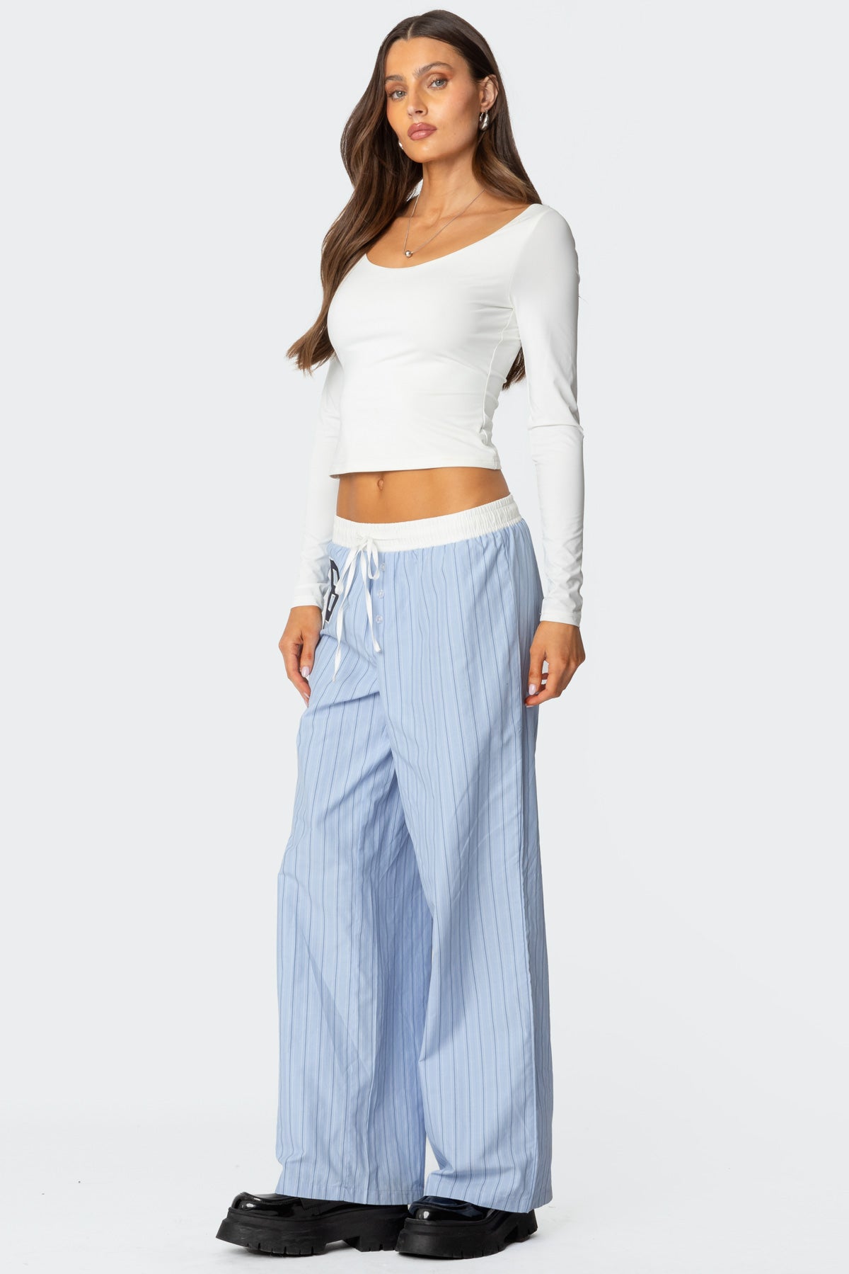 Millicent Wide Scoop Neck Top - Image 4