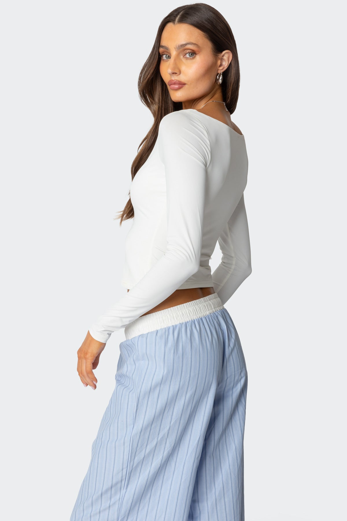 Millicent Wide Scoop Neck Top - Image 5