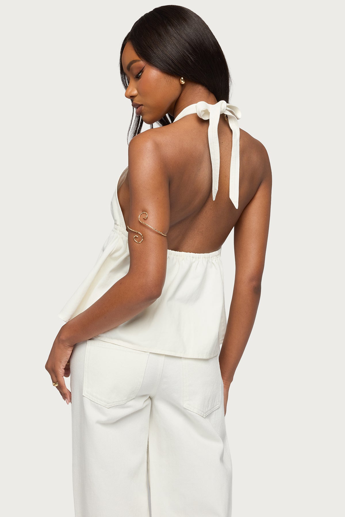 Safia Denim Halter Top - Image 5