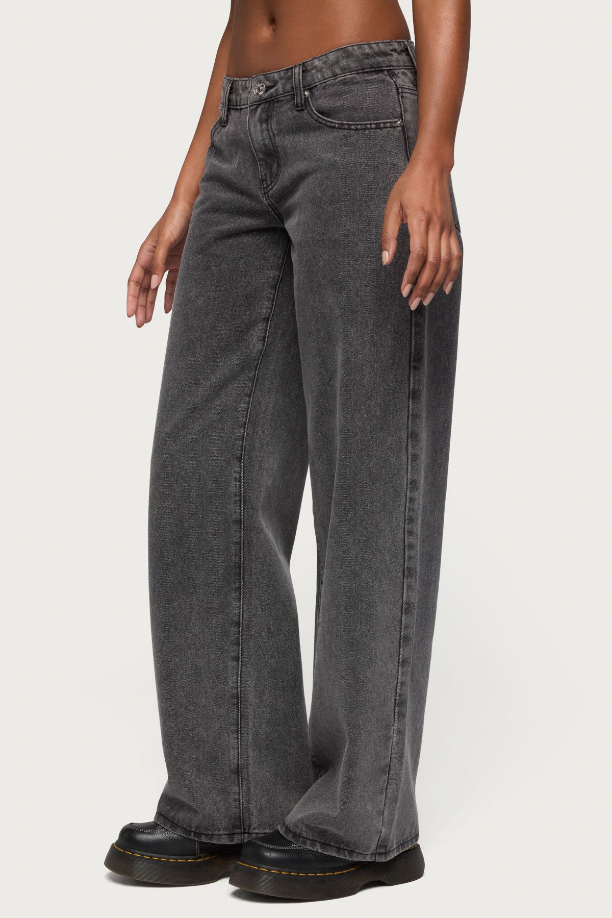 Tall Raelynn Washed Low Rise Baggy Jeans - Image 3