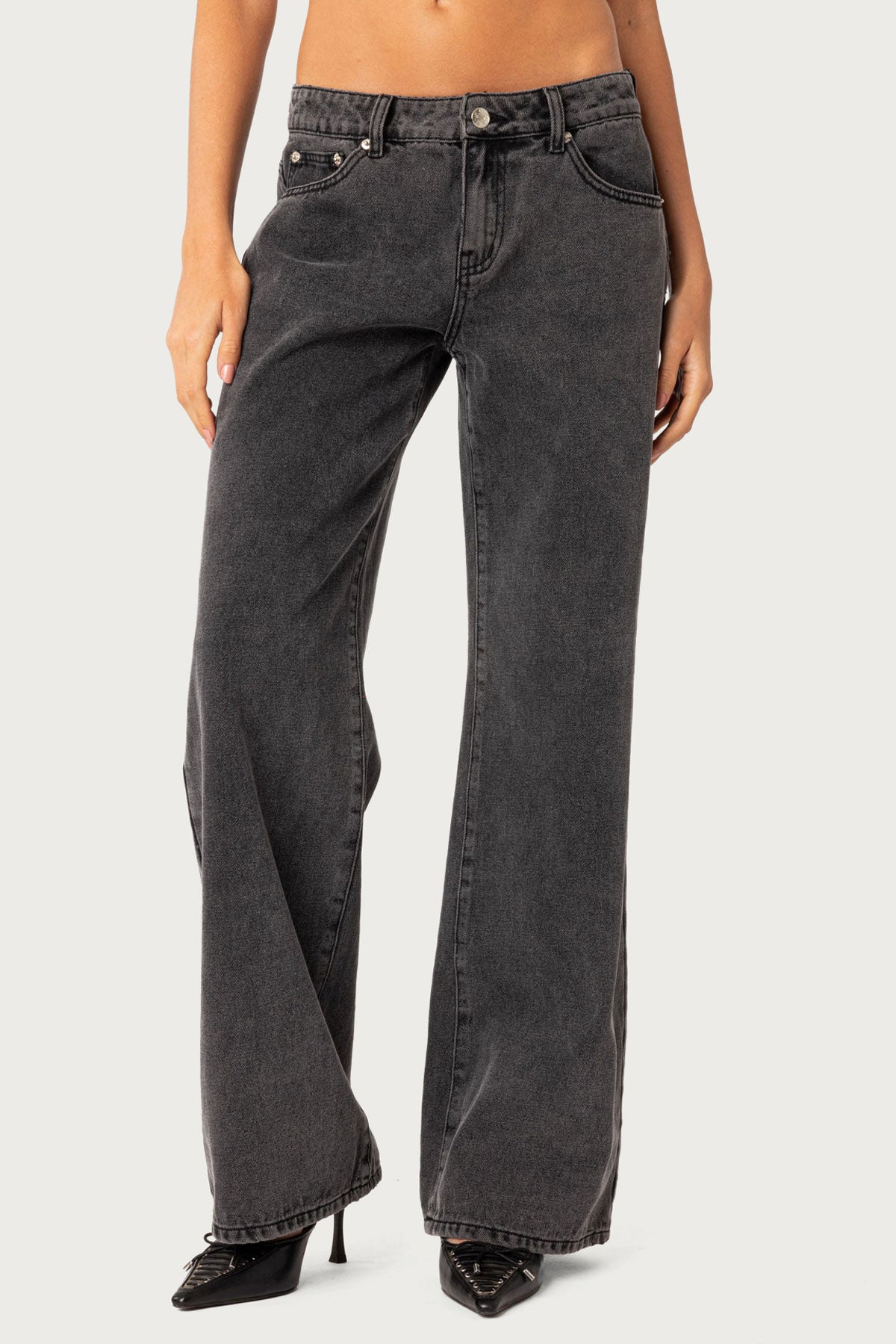 Raelynn Washed Low Rise Baggy Jeans - Image 2