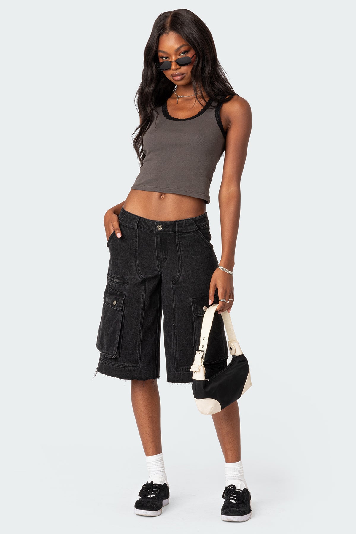 Alix Lacey Ribbed Tank Top - Image 2