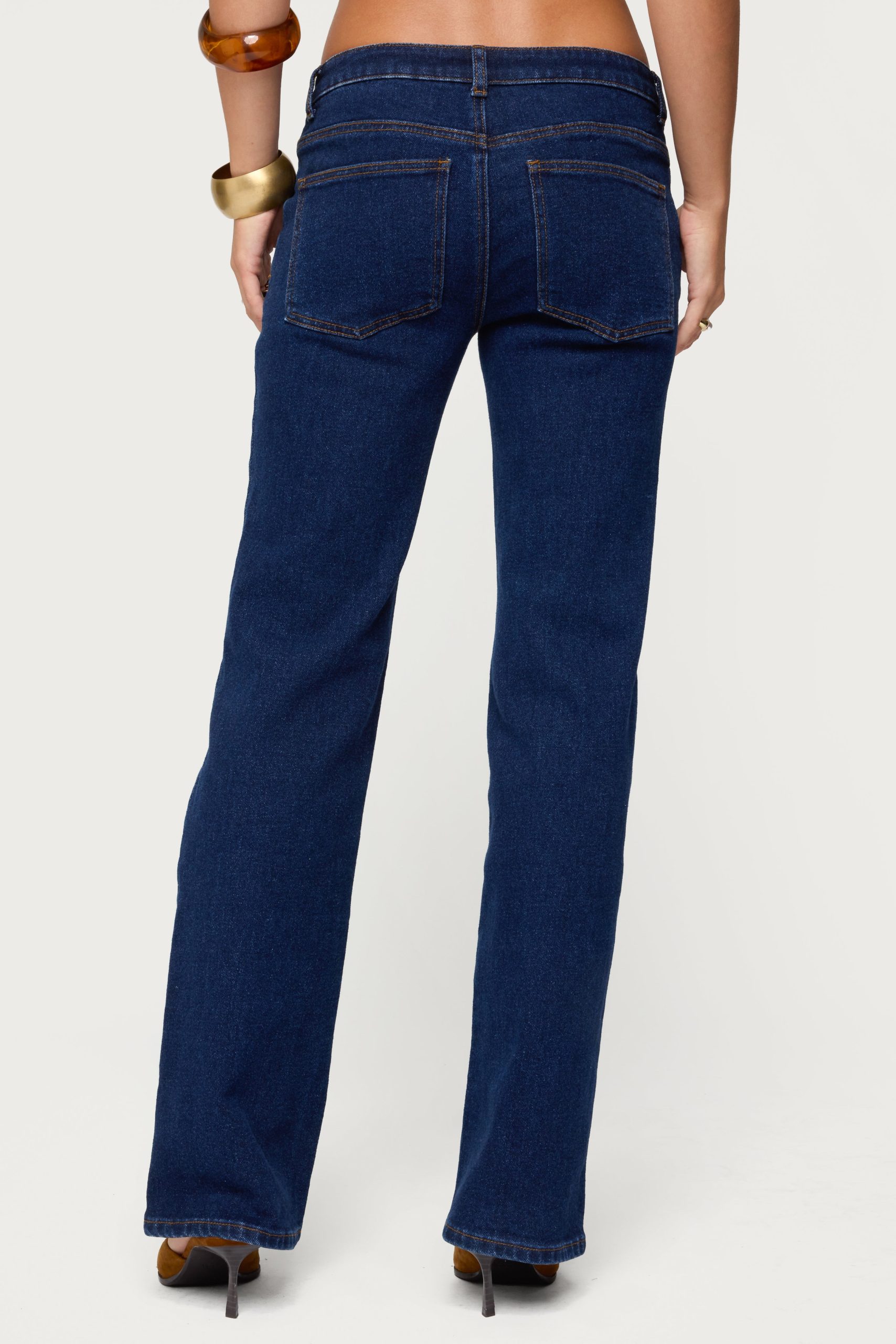 Jemima Low Rise Straight Leg Jeans - Image 5