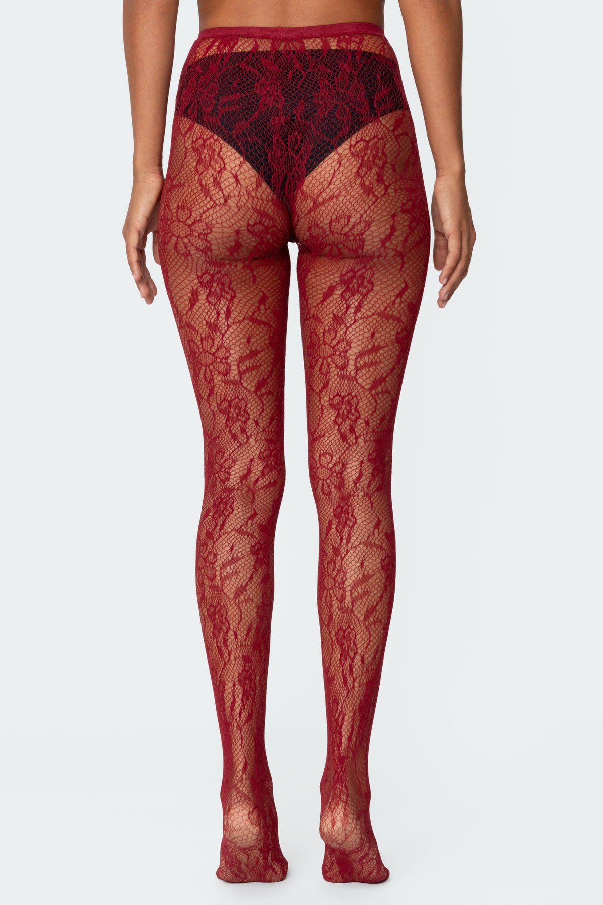 Lacey Fishnet Tights - Image 3
