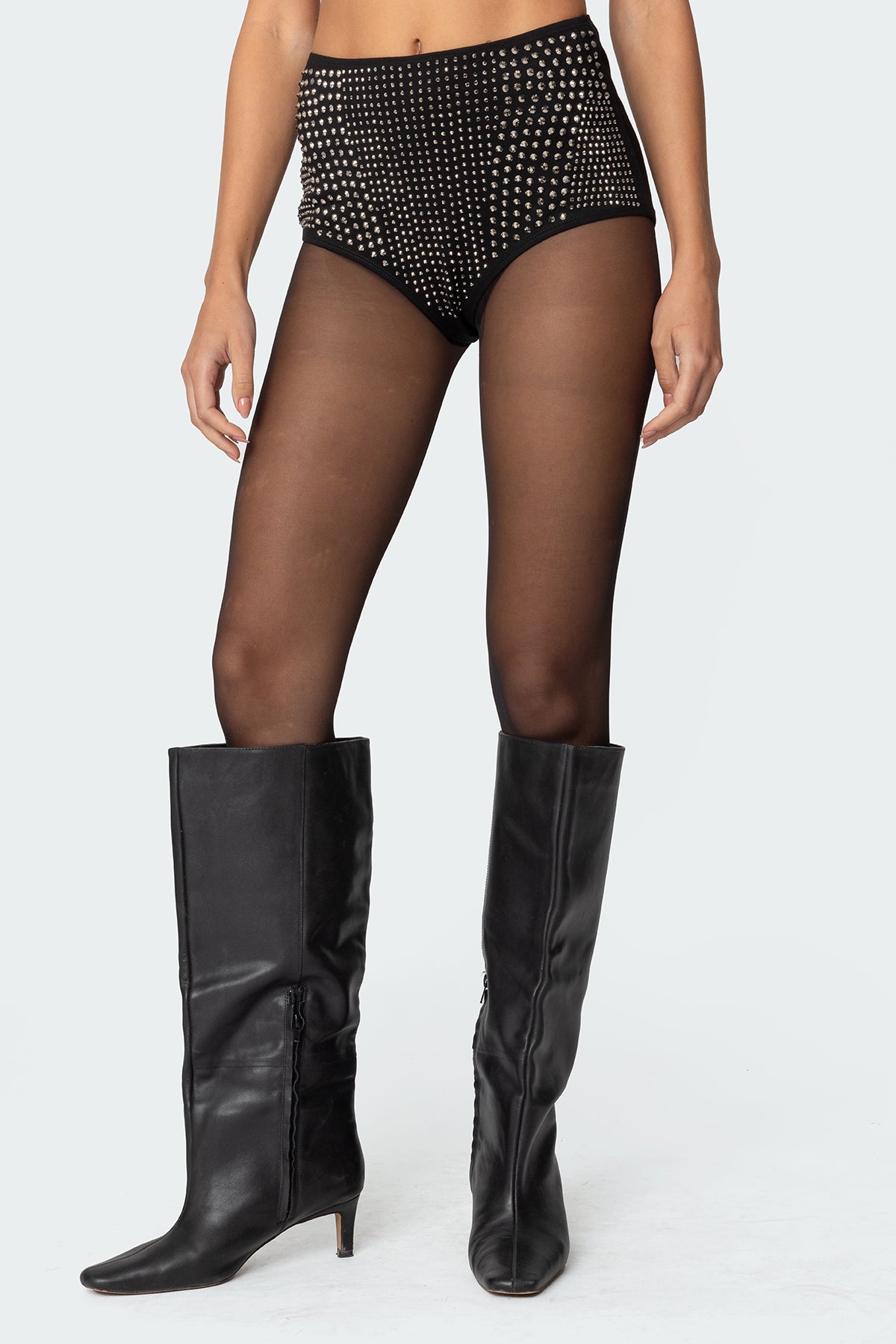 Rhinestone Micro Shorts - Image 2