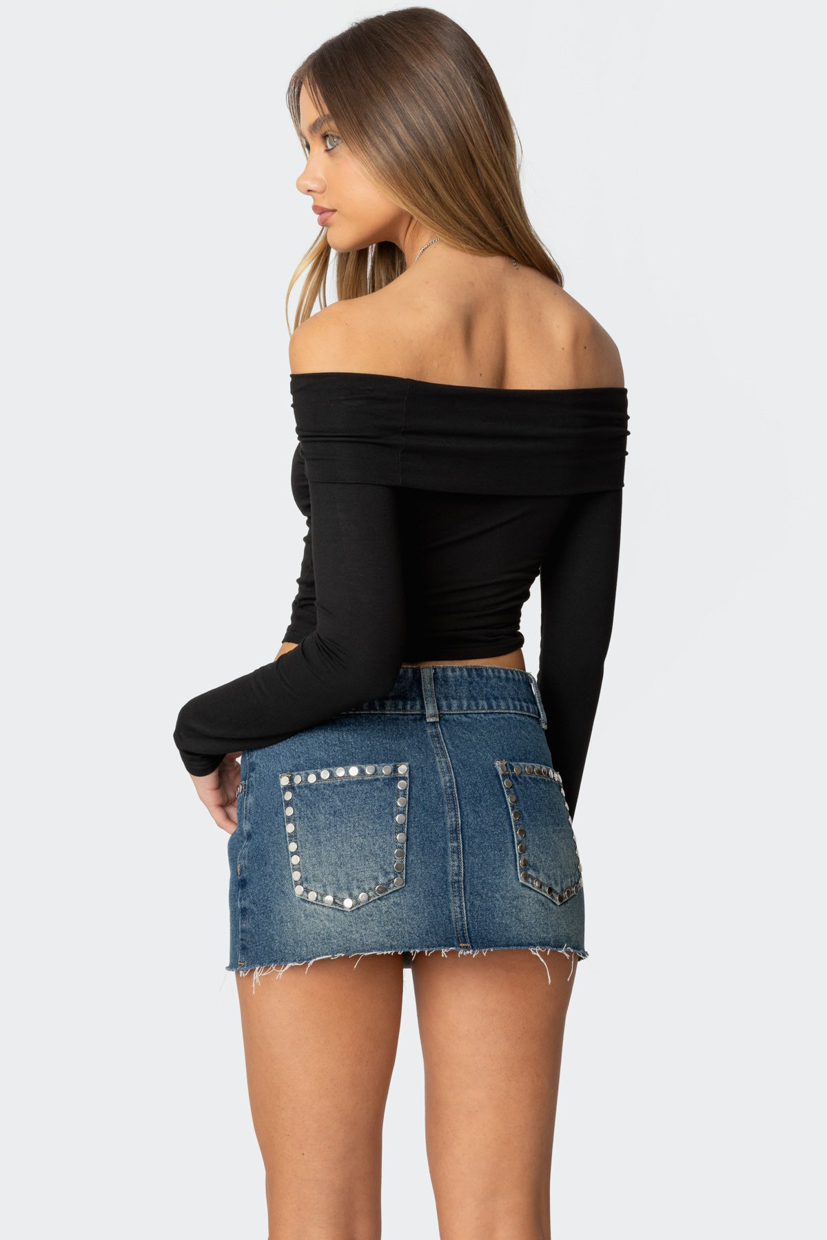 Lace Up Fold Over Top - Image 5