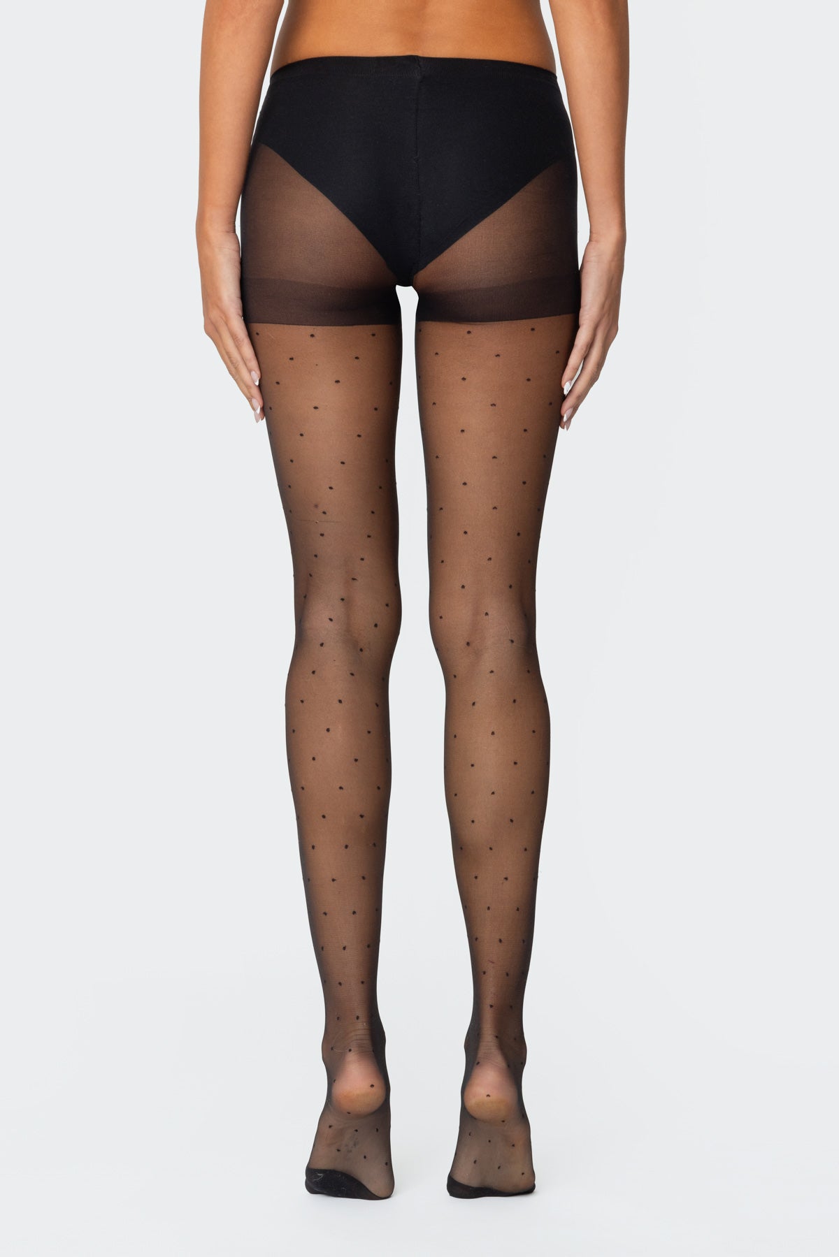 Sheer Polka Dot Tights - Image 3
