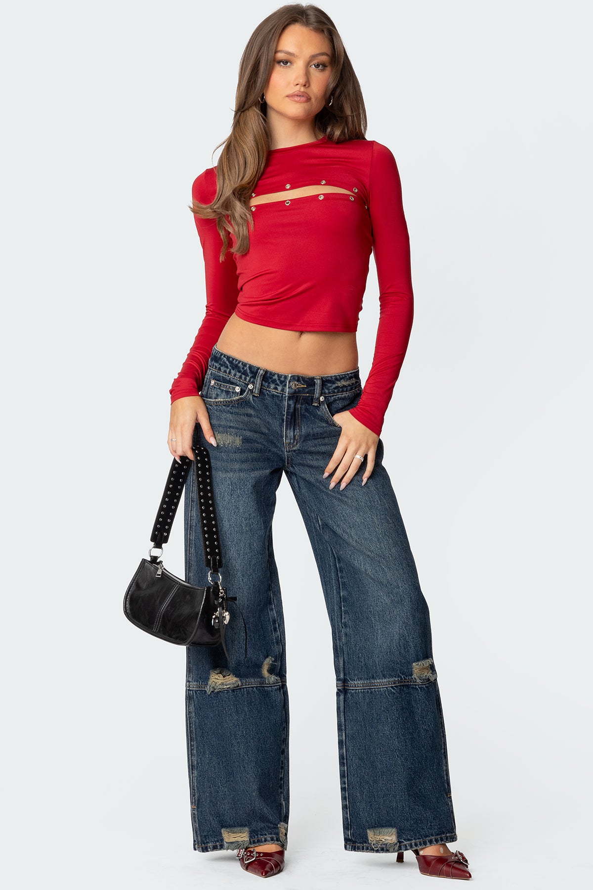 Revi Front Cut Out Grommet Top - Image 2