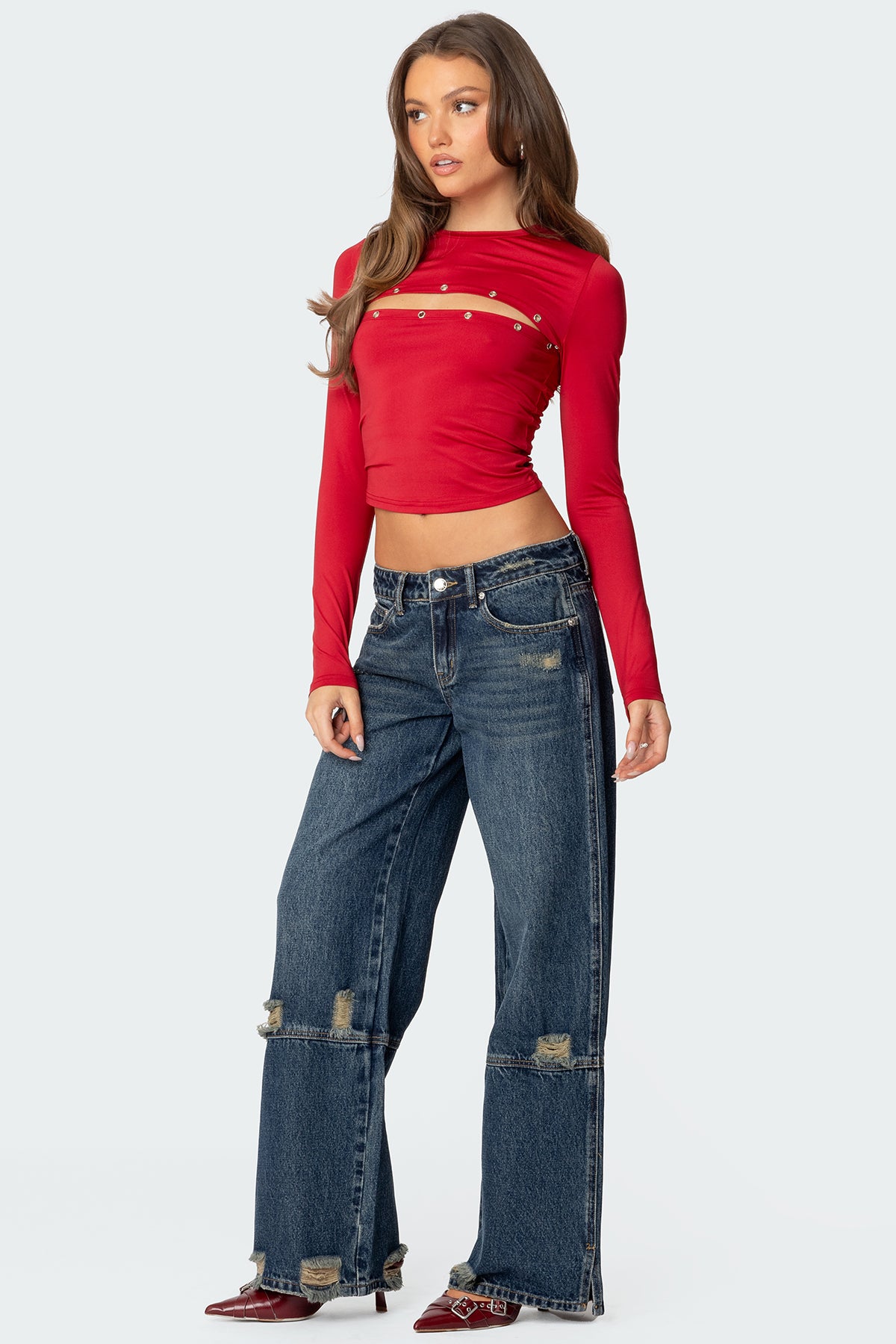 Revi Front Cut Out Grommet Top - Image 3