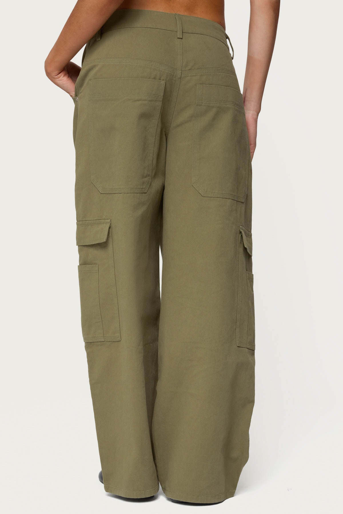 Jadah Low Rise Baggy Cargo Pants - Image 5