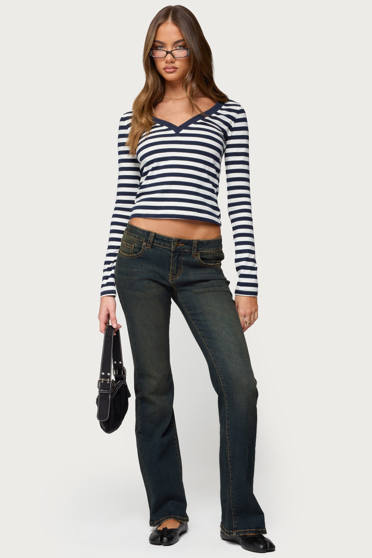 Solly Striped Long Sleeve T Shirt - Image 2