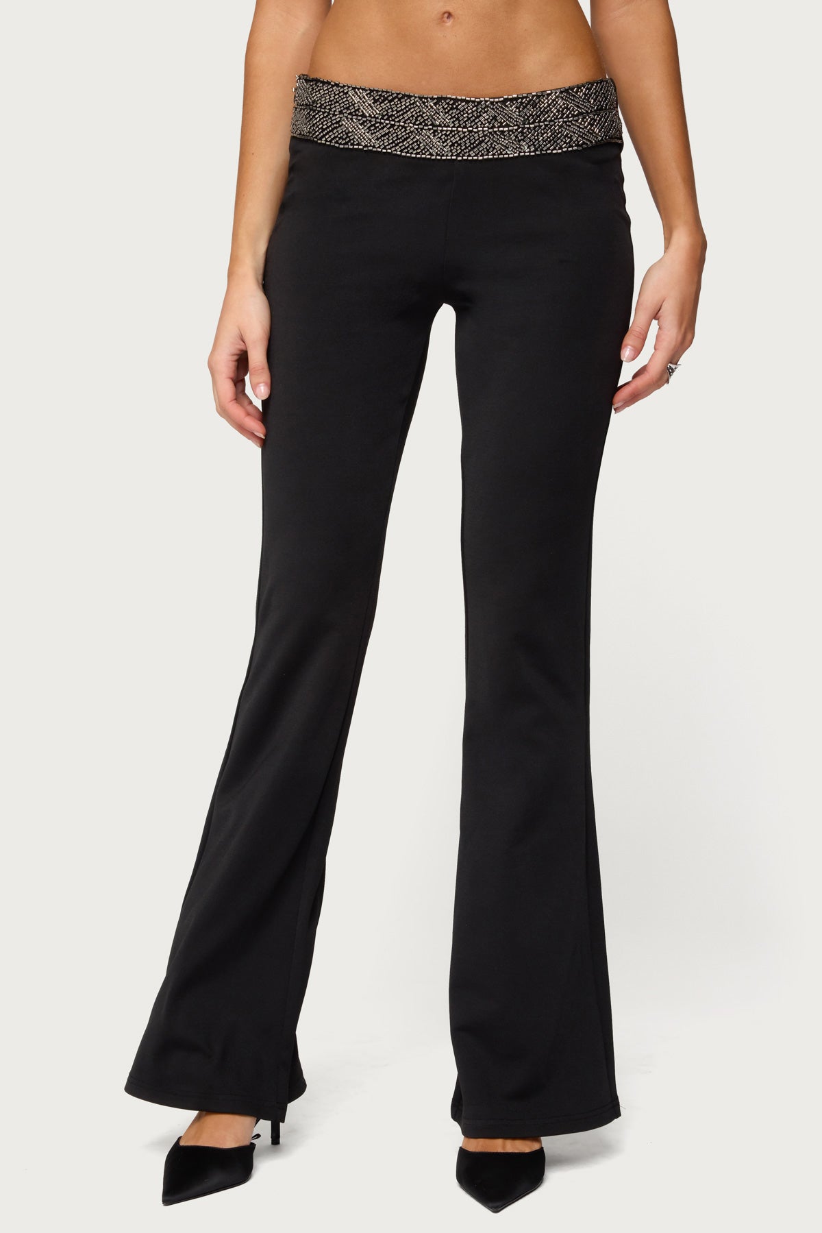 Maricela Sequin Bead Bootcut Pants - Image 2