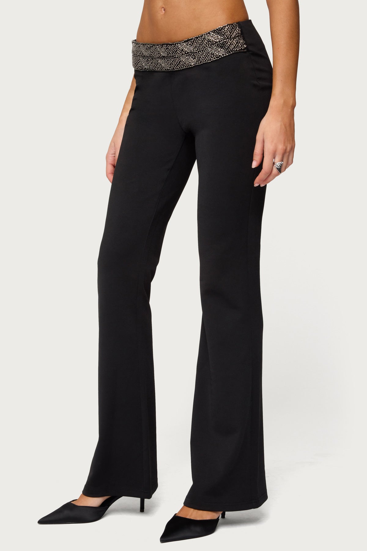 Maricela Sequin Bead Bootcut Pants - Image 4