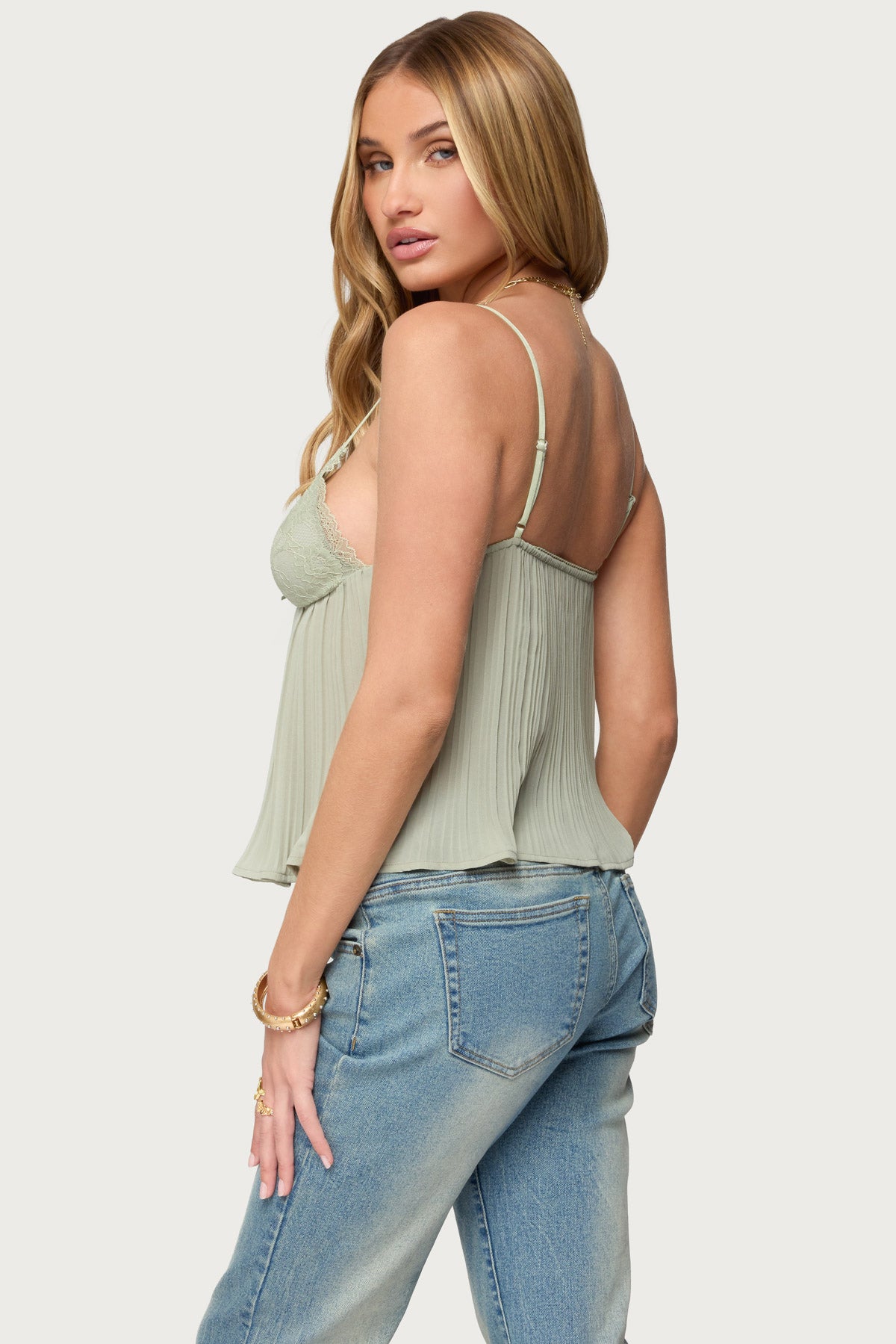 Rhian Lacey Pleated Babydoll Top - Image 5