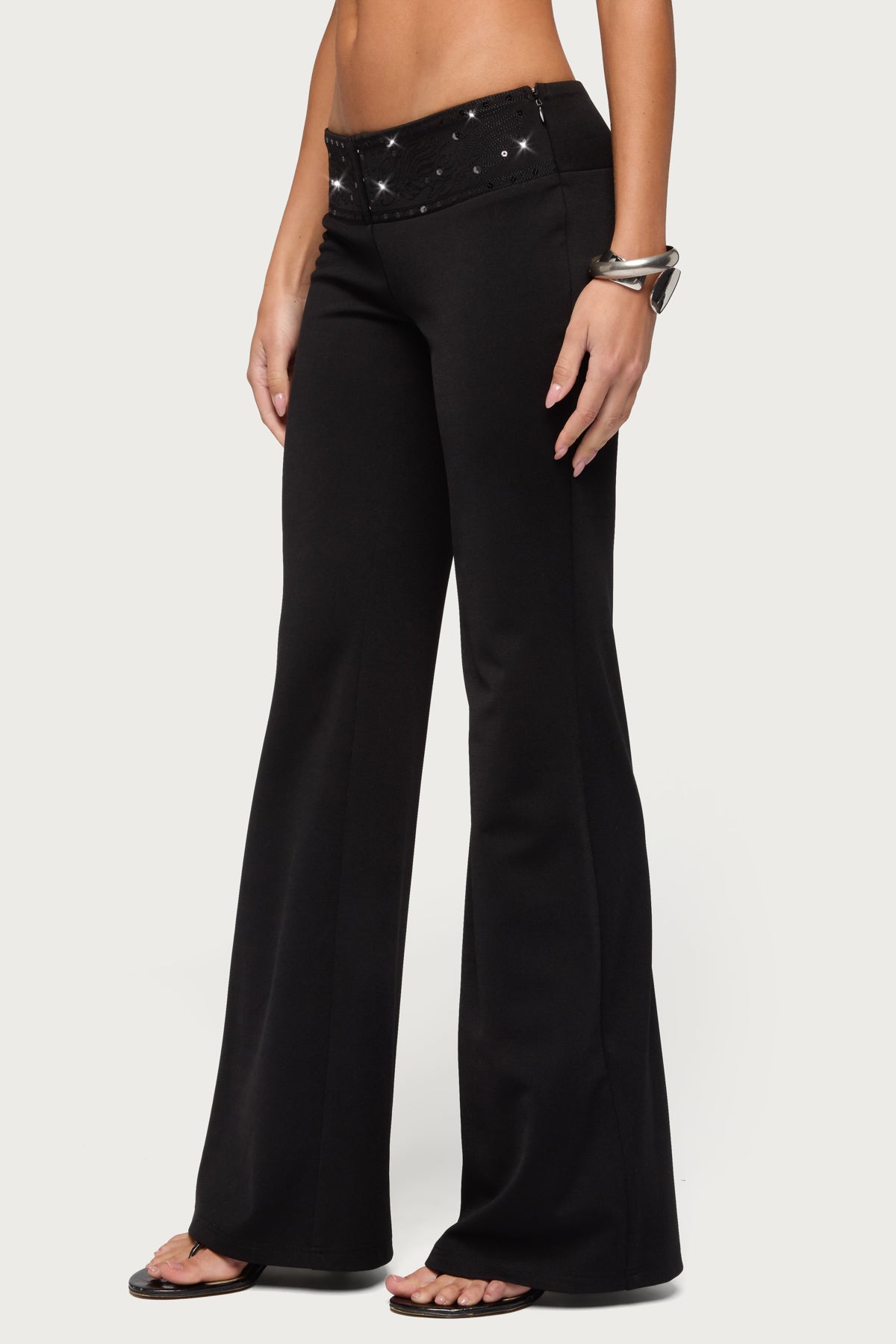 Katalia Sequin Flared Pants - Image 2
