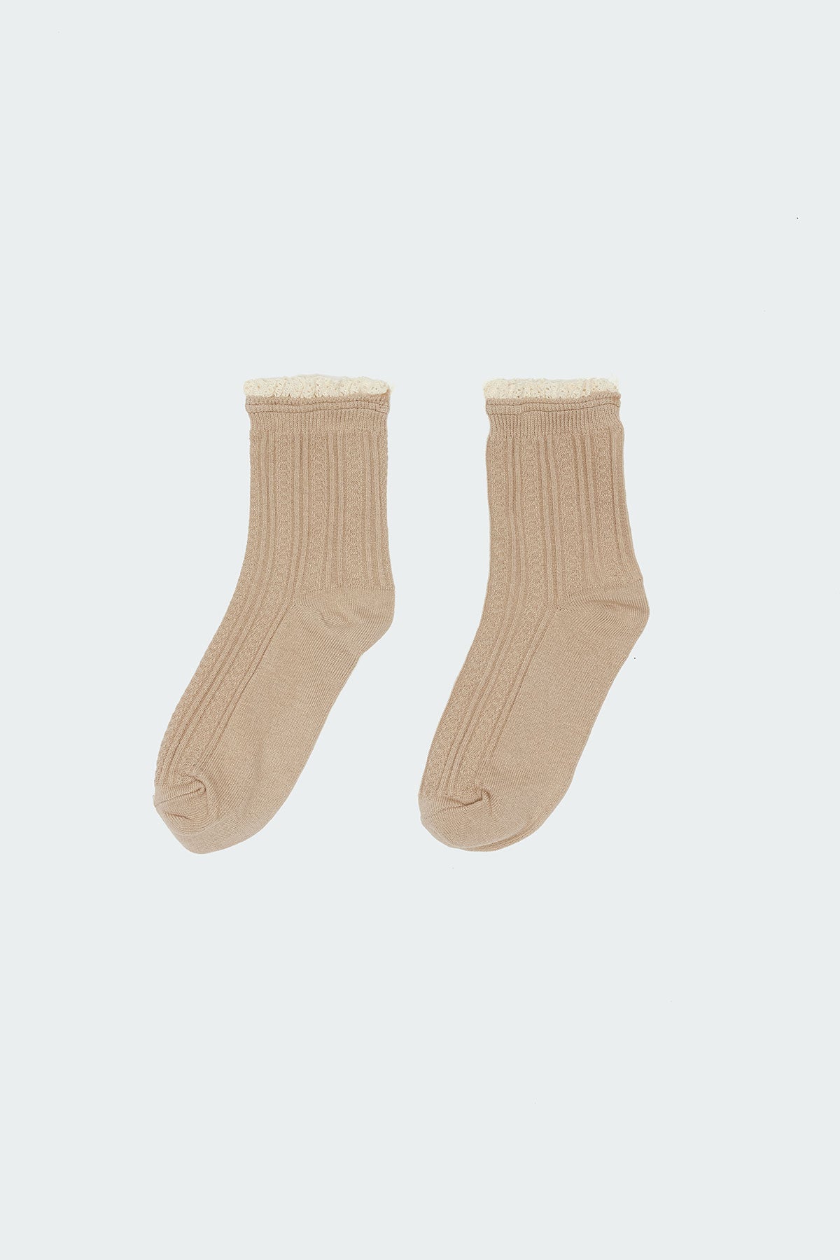 Frilled Pointelle Socks - Image 3