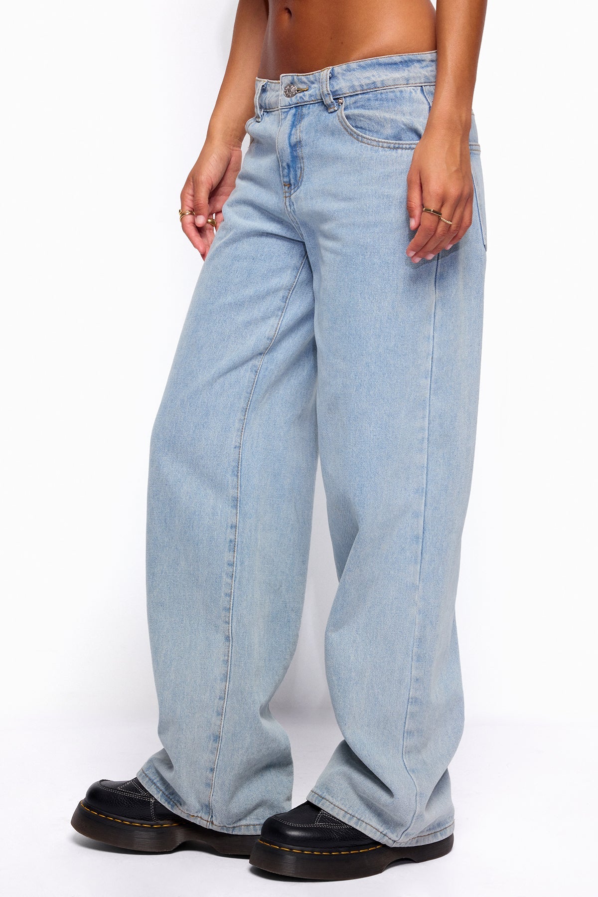 Raelynn Washed Low Rise Baggy Jeans - Image 4