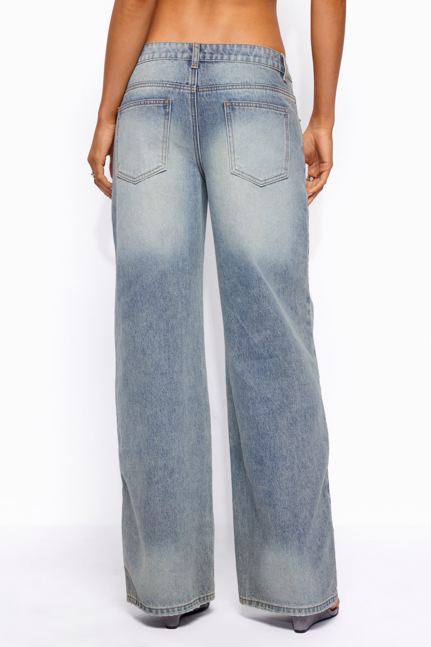 Raelynn Washed Low Rise Baggy Jeans - Image 5