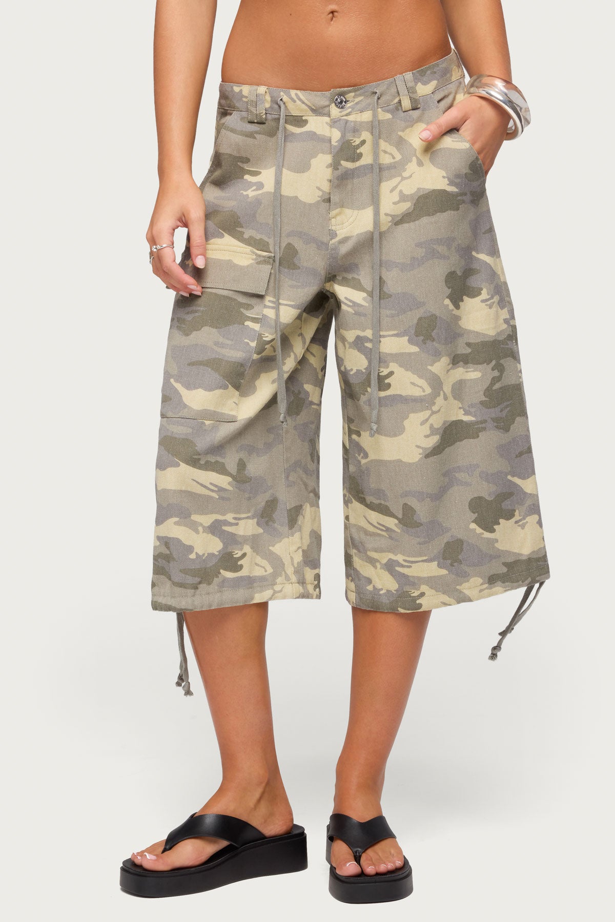 Camo Cargo Bermuda Shorts - Image 3