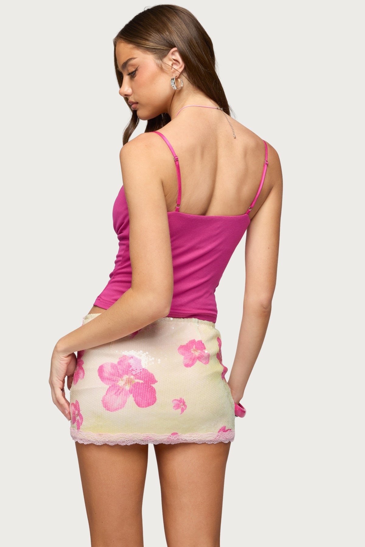 Layered Bra Cowl Neck Top - Image 5
