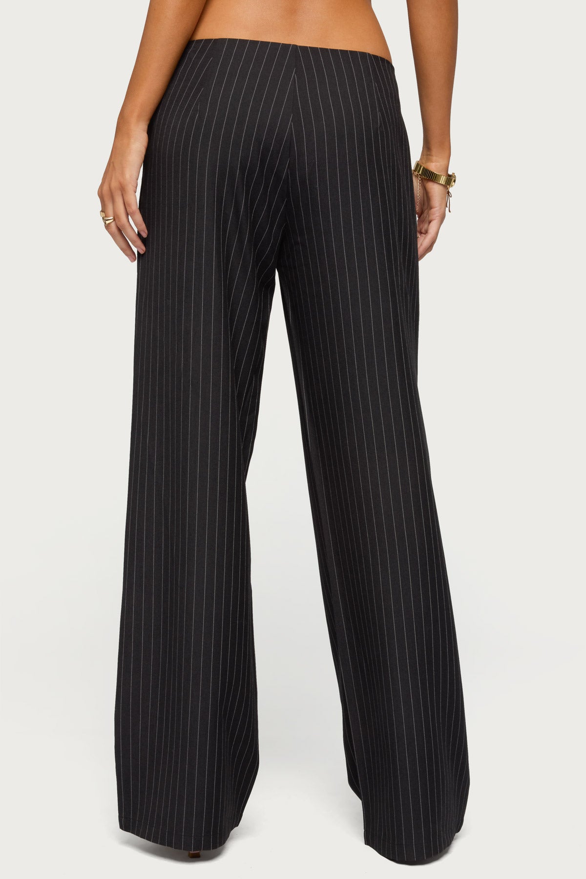Kerie Pinstripe Low Rise Pants - Image 4