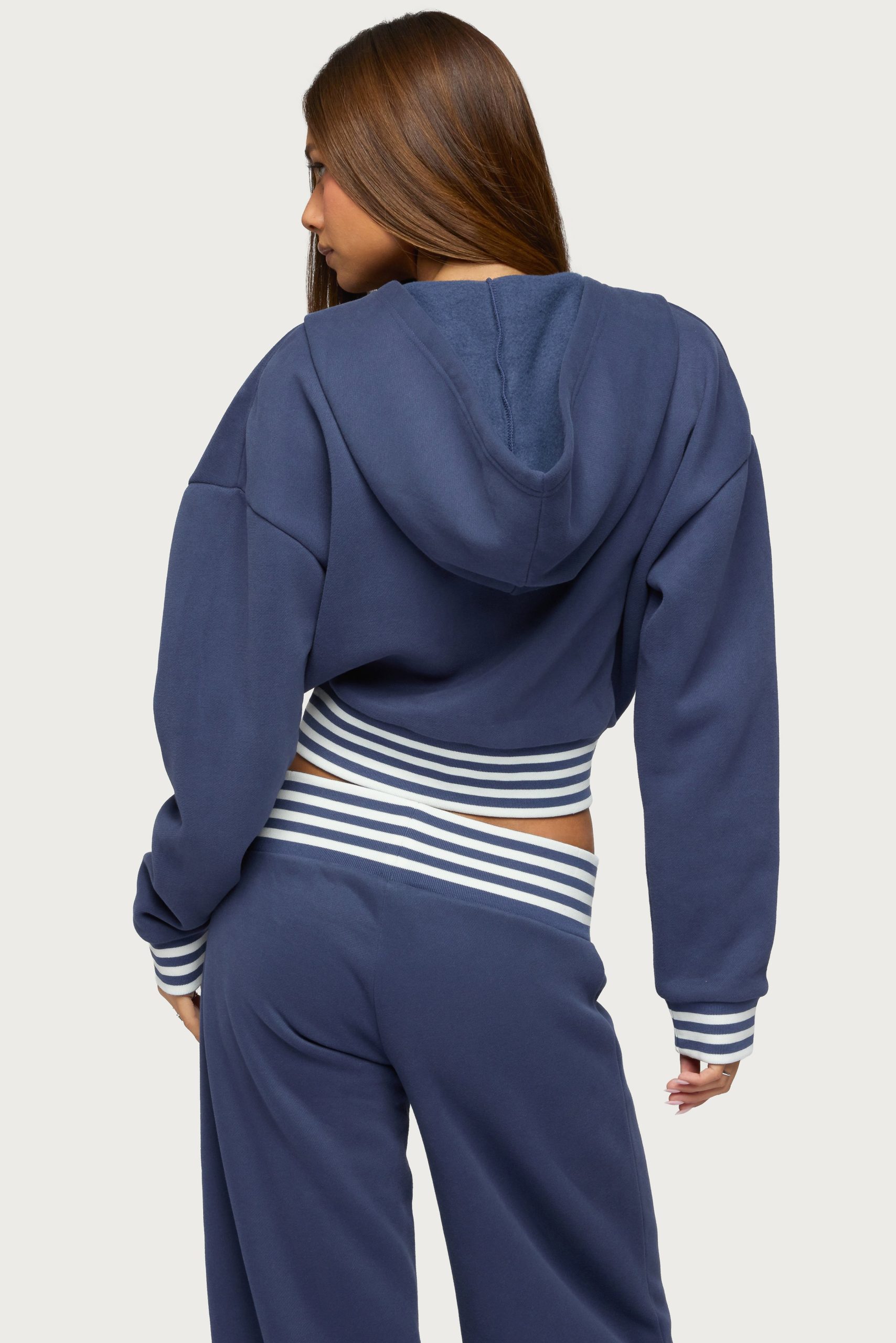 Eloura Stripey Zip Up Hoodie - Image 5