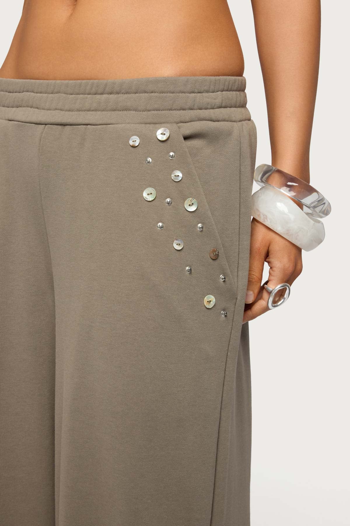 Zania Iridescent Button Sweatpants - Image 6