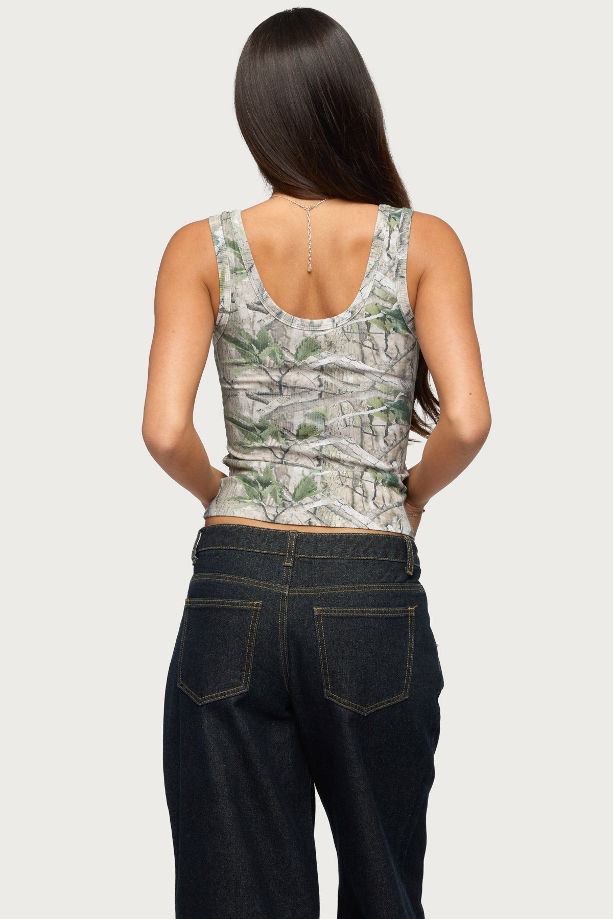Edikted Girly Ribbed Tank Top - Image 4