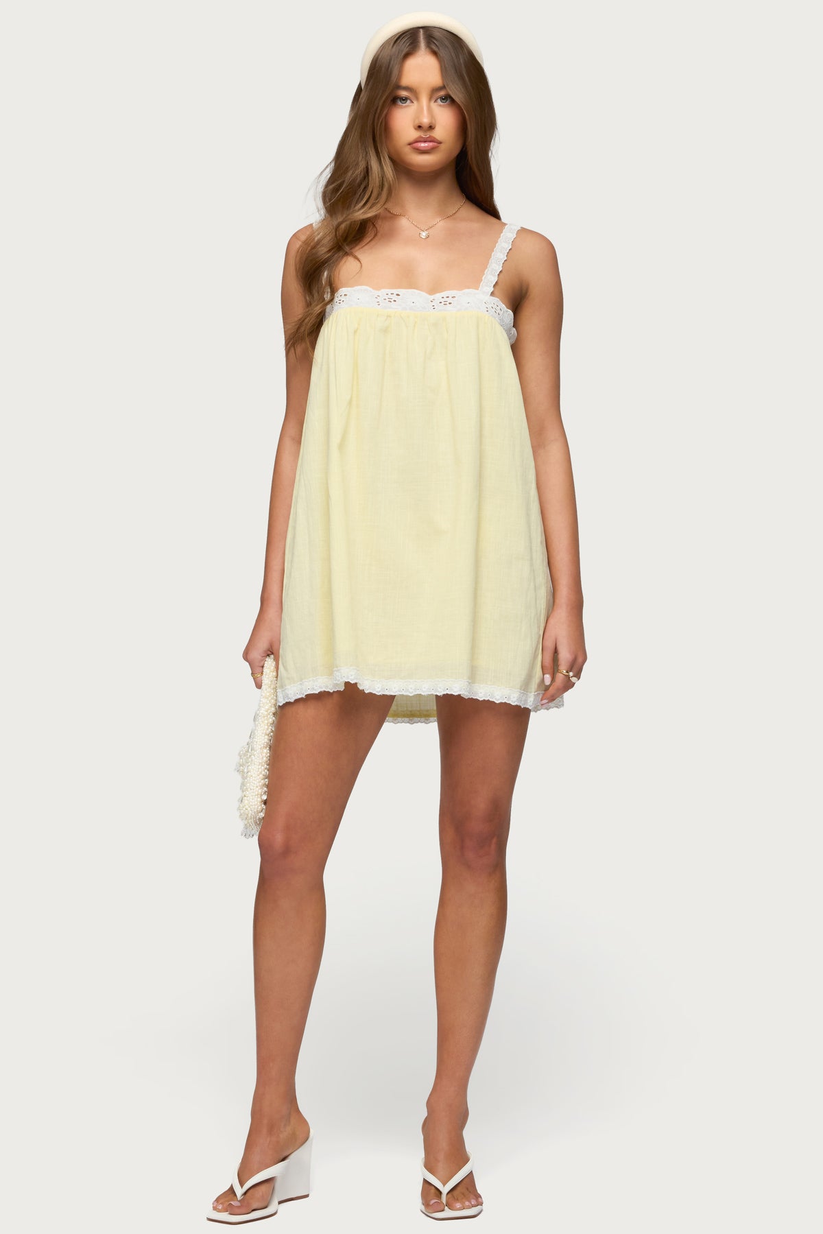 Hipla Contrast Lacey Cotton Dress - Image 3