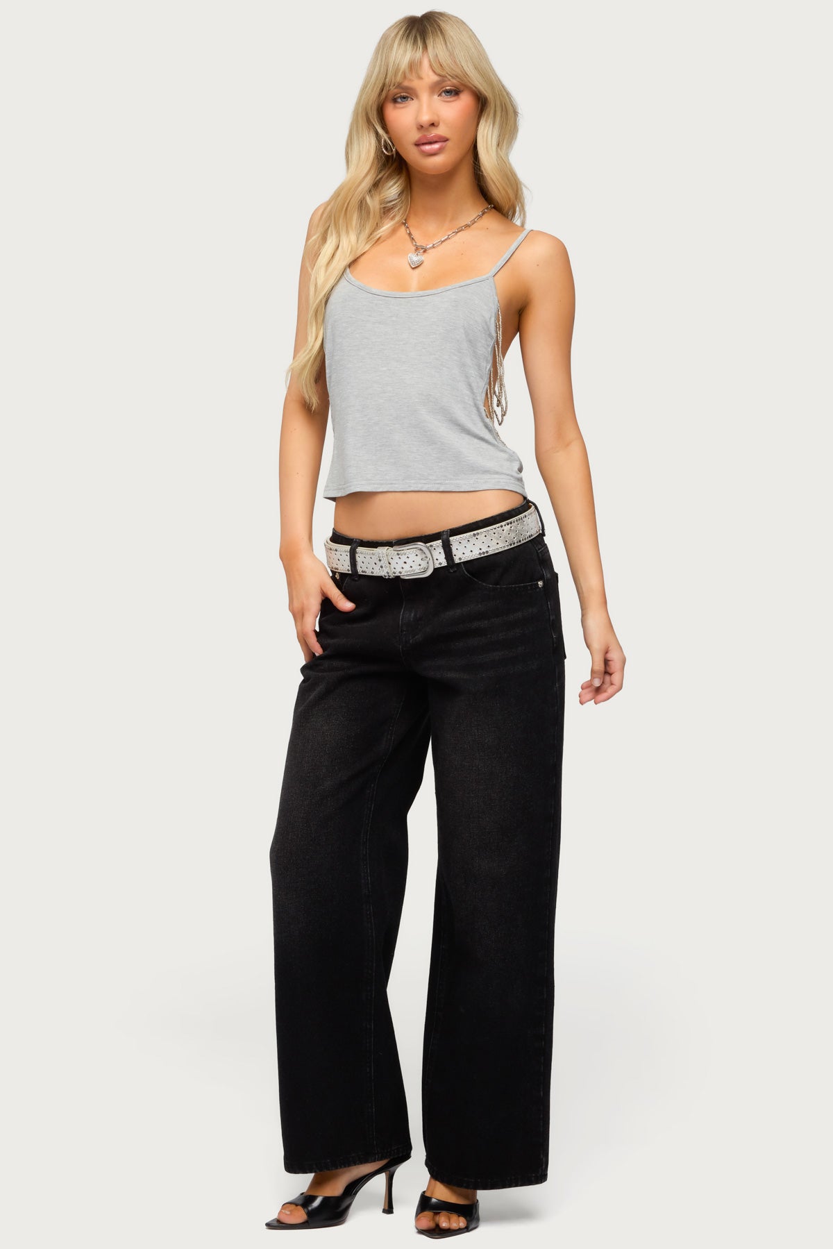 Petite Raelynn Washed Low Rise Baggy Jeans