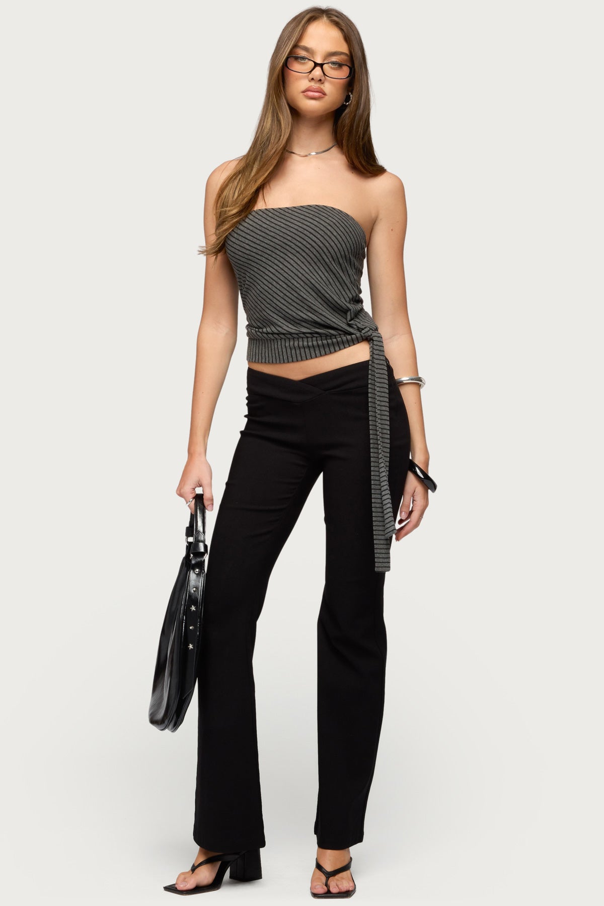 Margotte Striped Strapless Top - Image 2